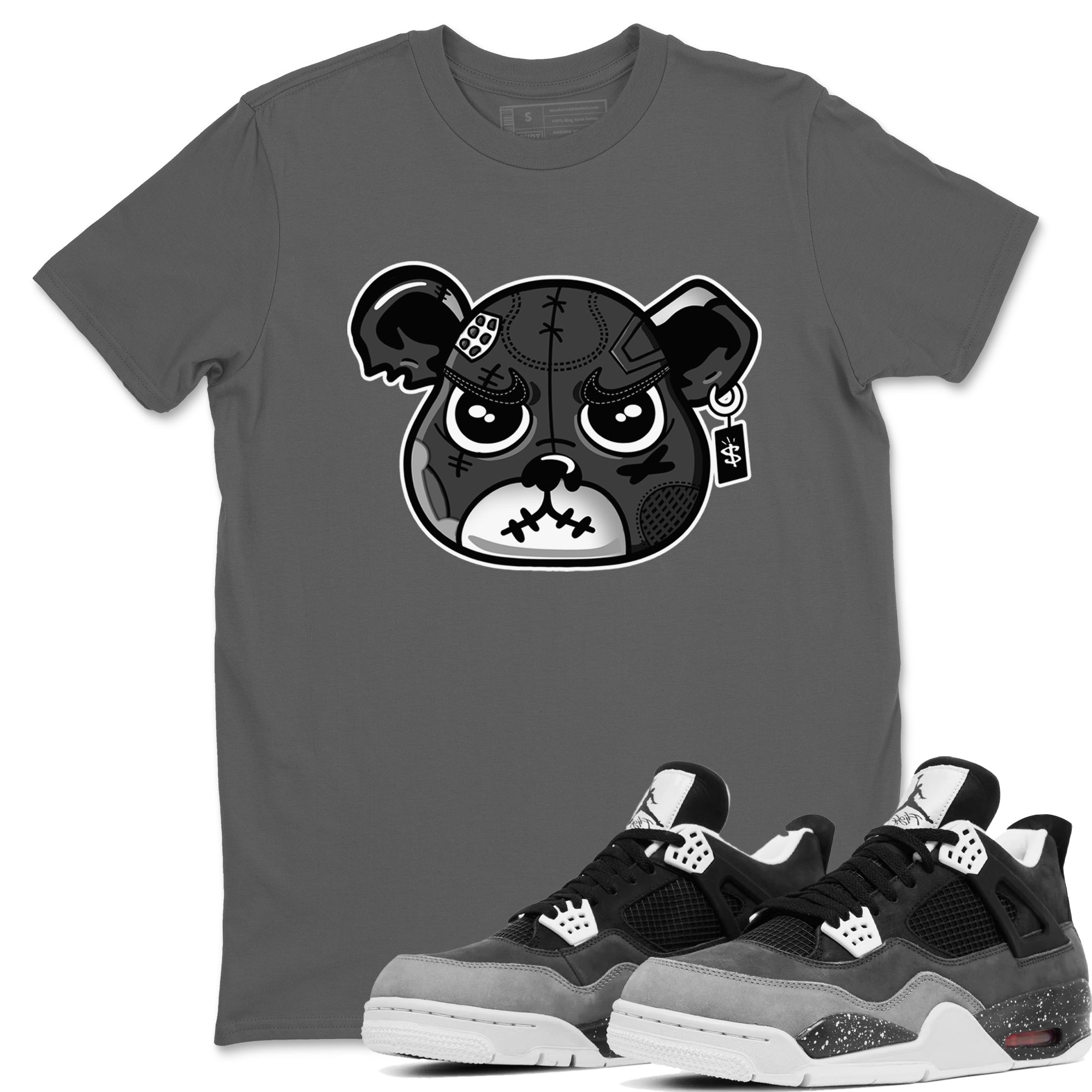 snkmatch Bear Face snkmatch Tees - Air Jordan 4 Fear