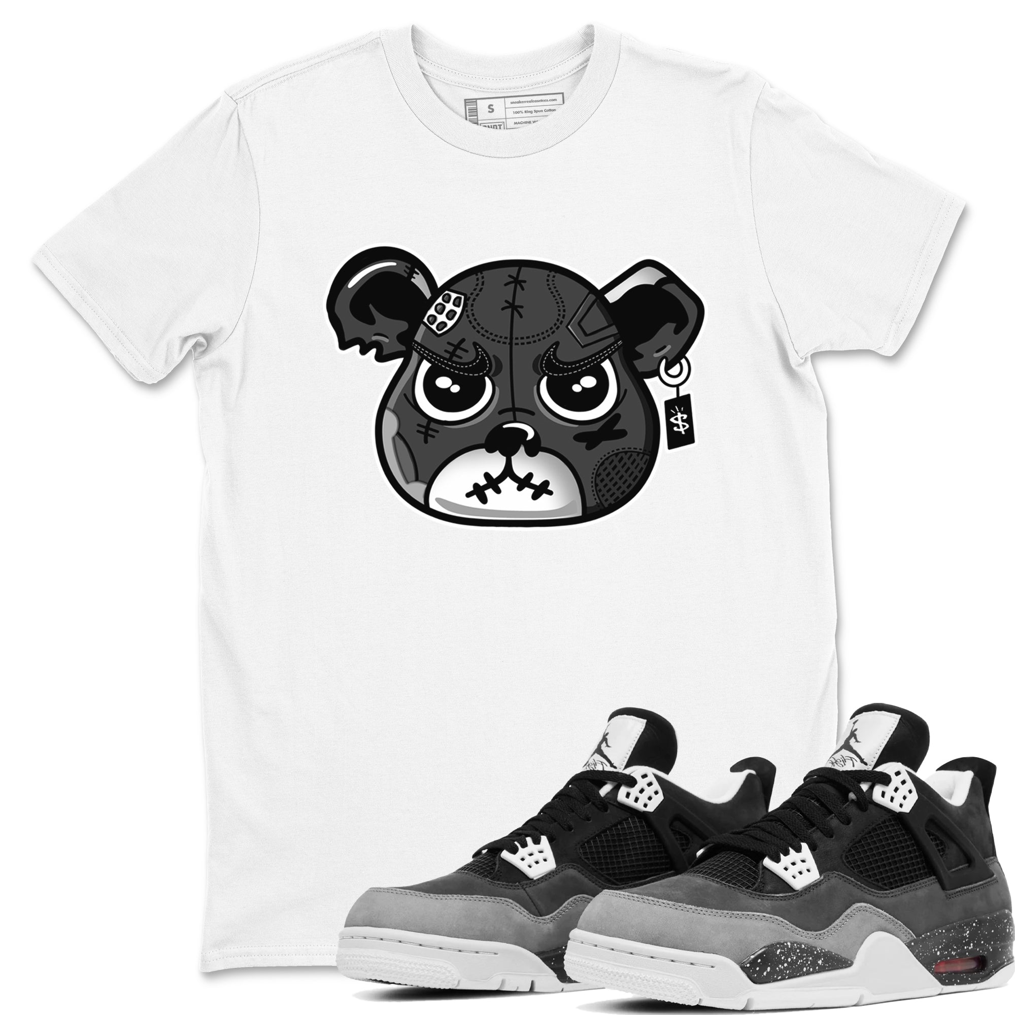 snkmatch Bear Face snkmatch Tees - Air Jordan 4 Fear