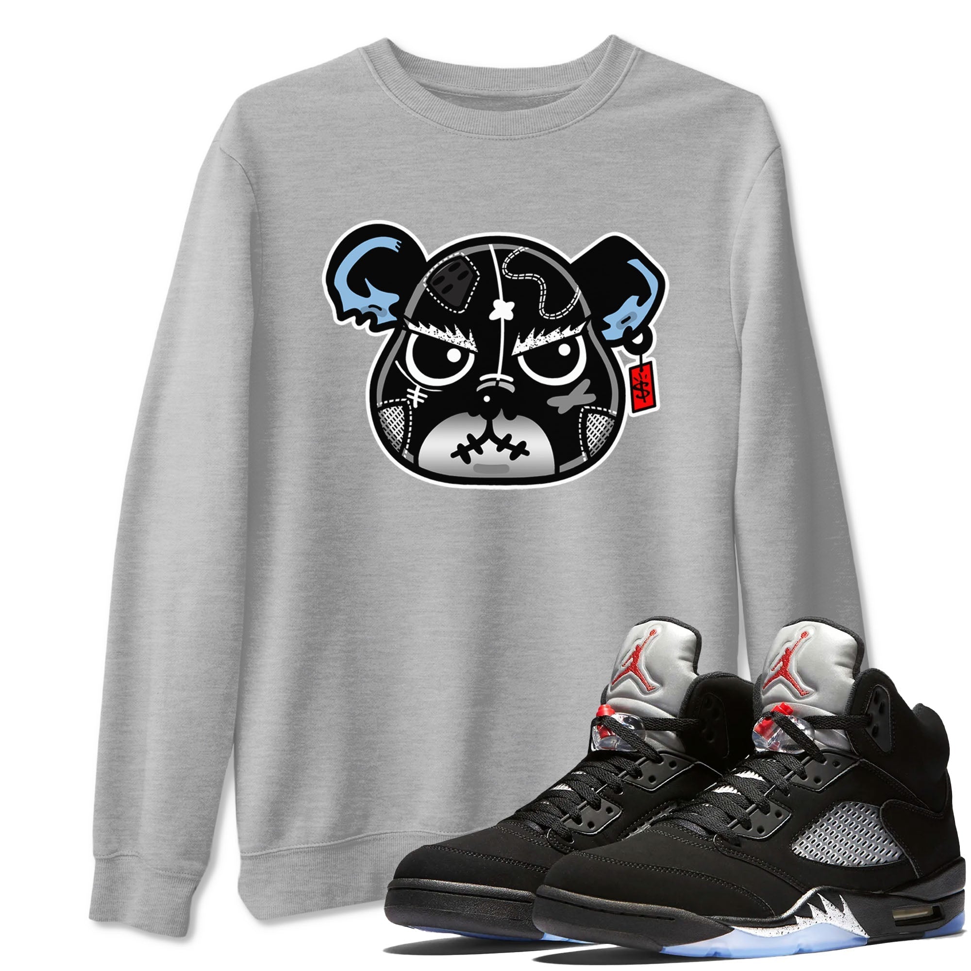 snkmatch Bear Face snkmatch Tees - Air Jordan 5 Reimagined