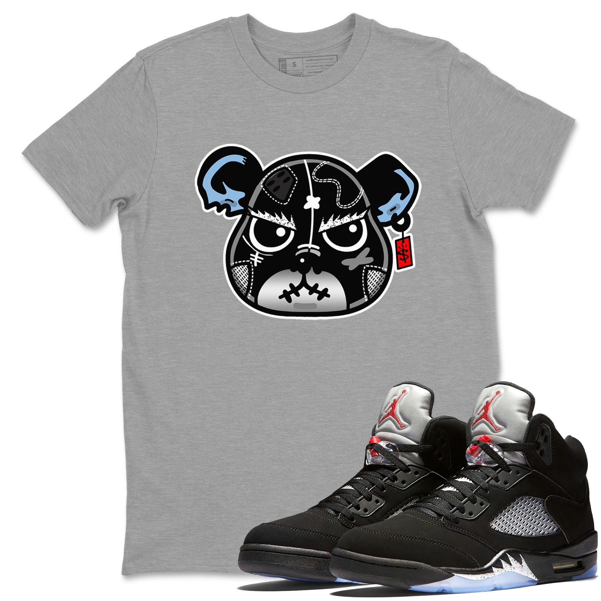 snkmatch Bear Face snkmatch Tees - Air Jordan 5 Reimagined