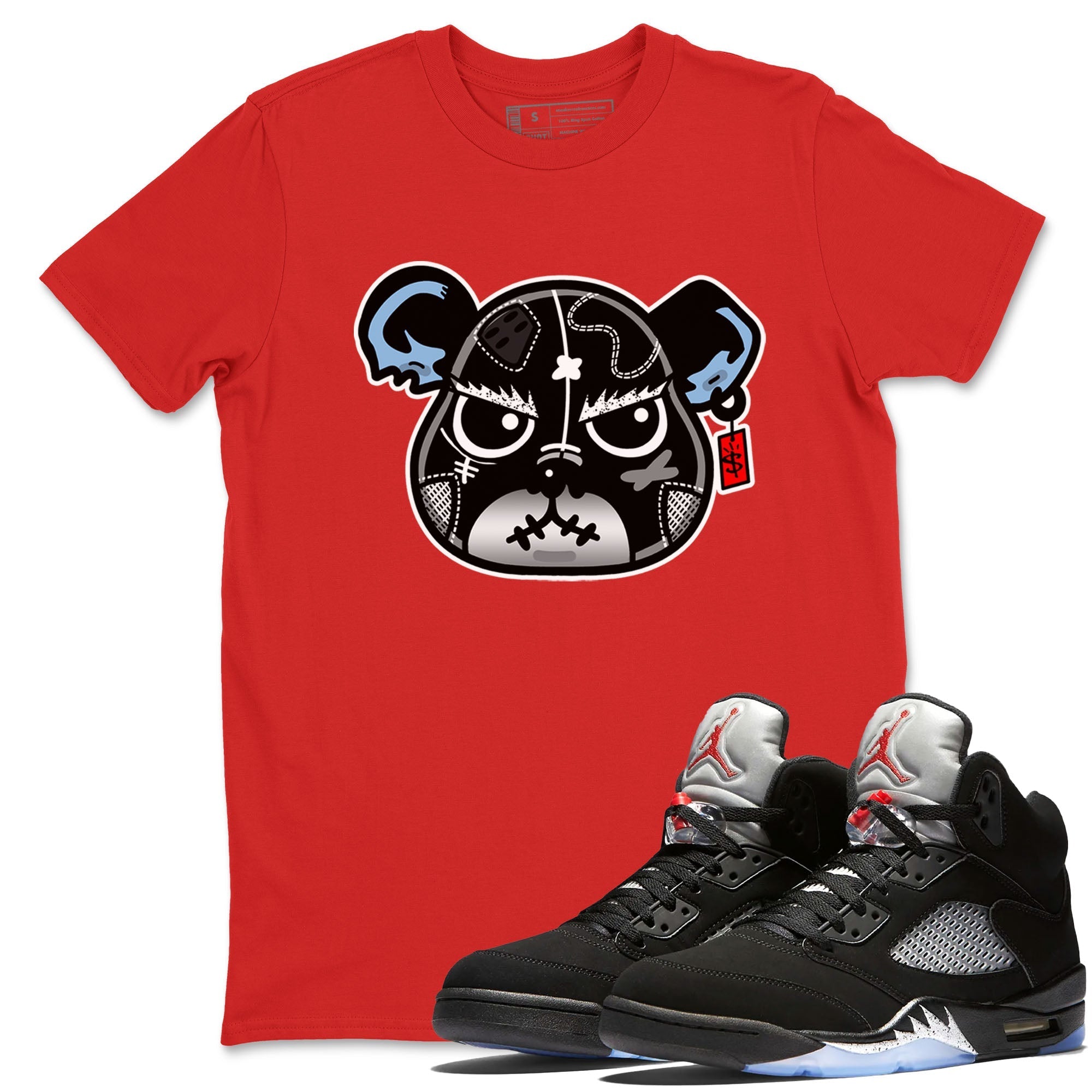 snkmatch Bear Face snkmatch Tees - Air Jordan 5 Reimagined