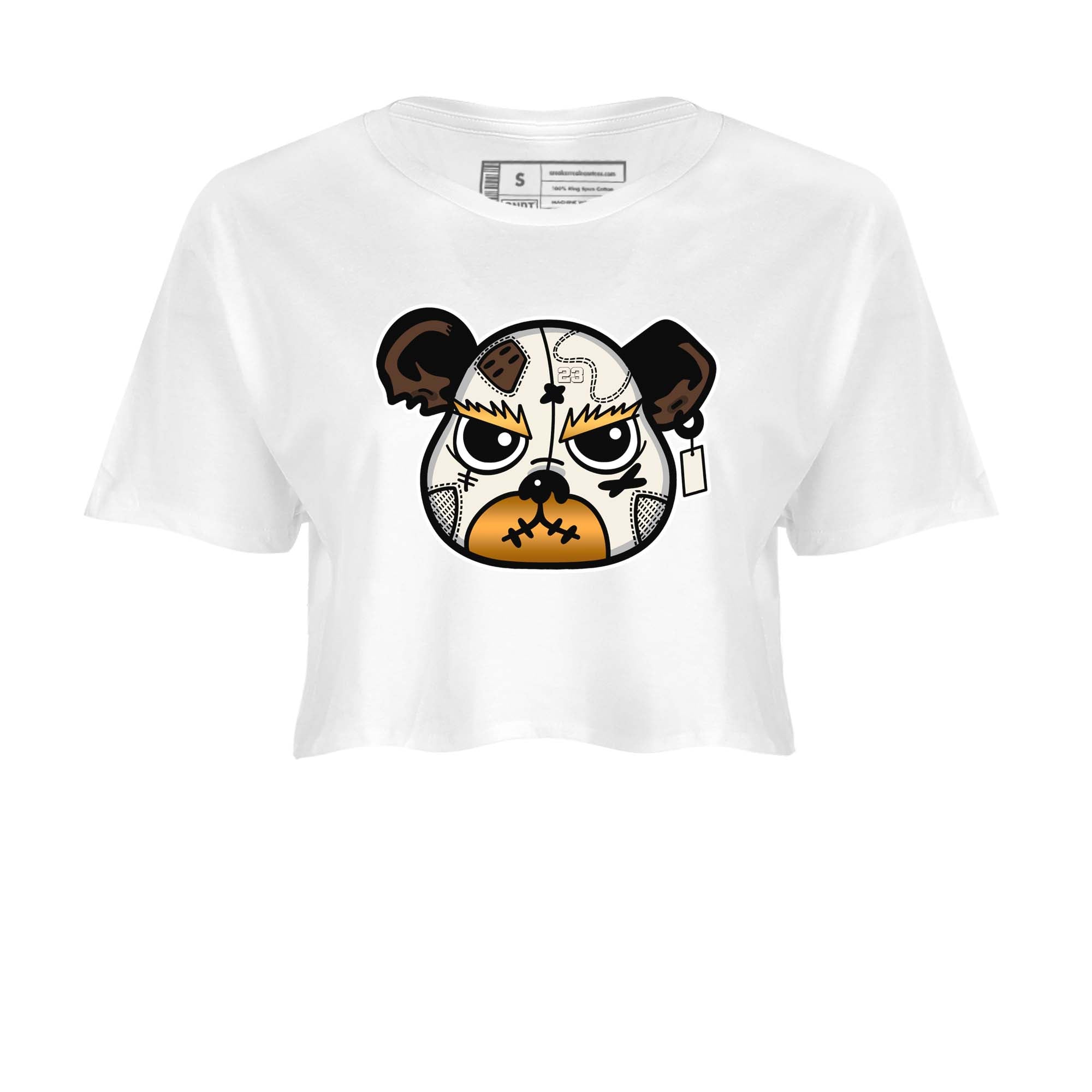 snkmatch Bear Face snkmatch Women's Top - Air Jordan 5 Golden Ticket