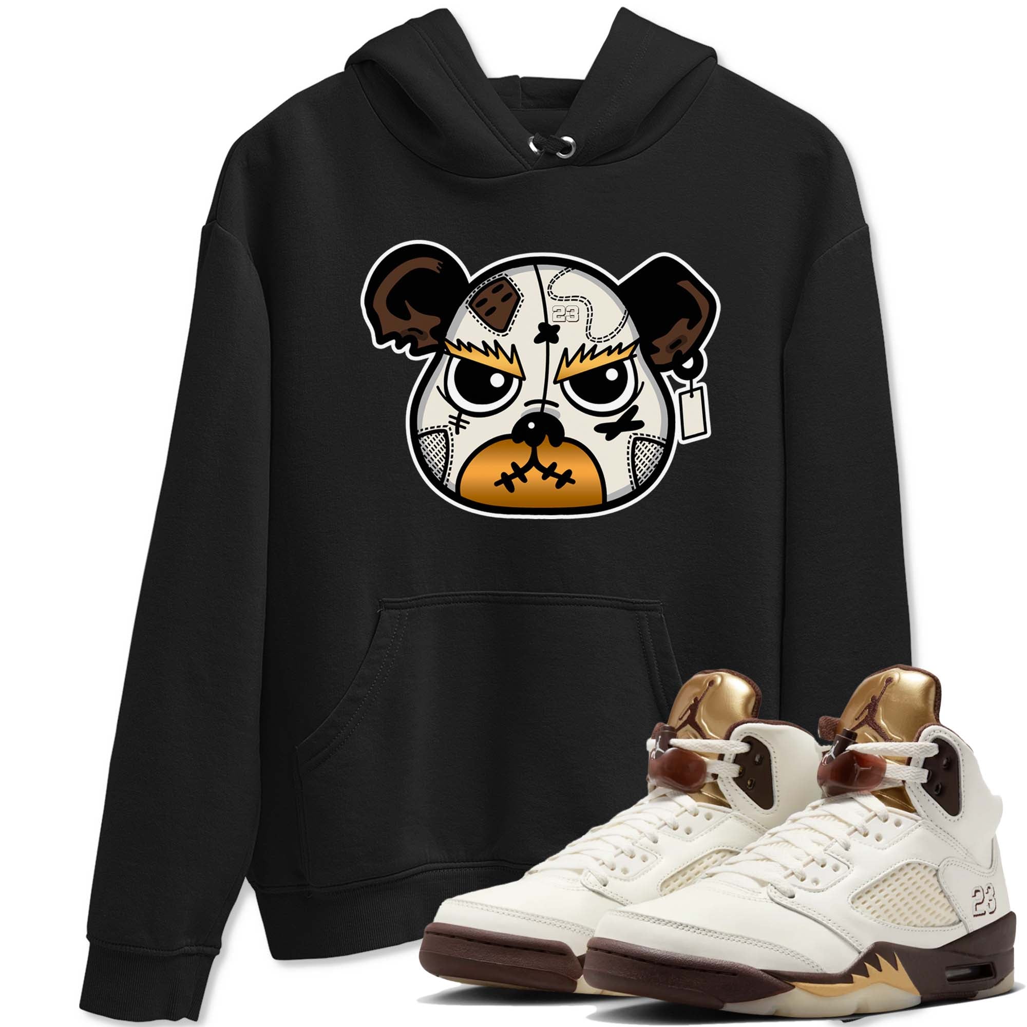snkmatch Bear Face snkmatch Tees - Air Jordan 5 Golden Ticket