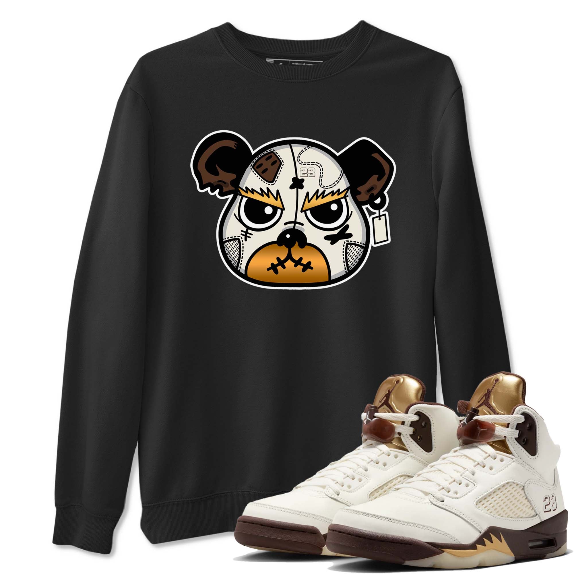 snkmatch Bear Face snkmatch Tees - Air Jordan 5 Golden Ticket