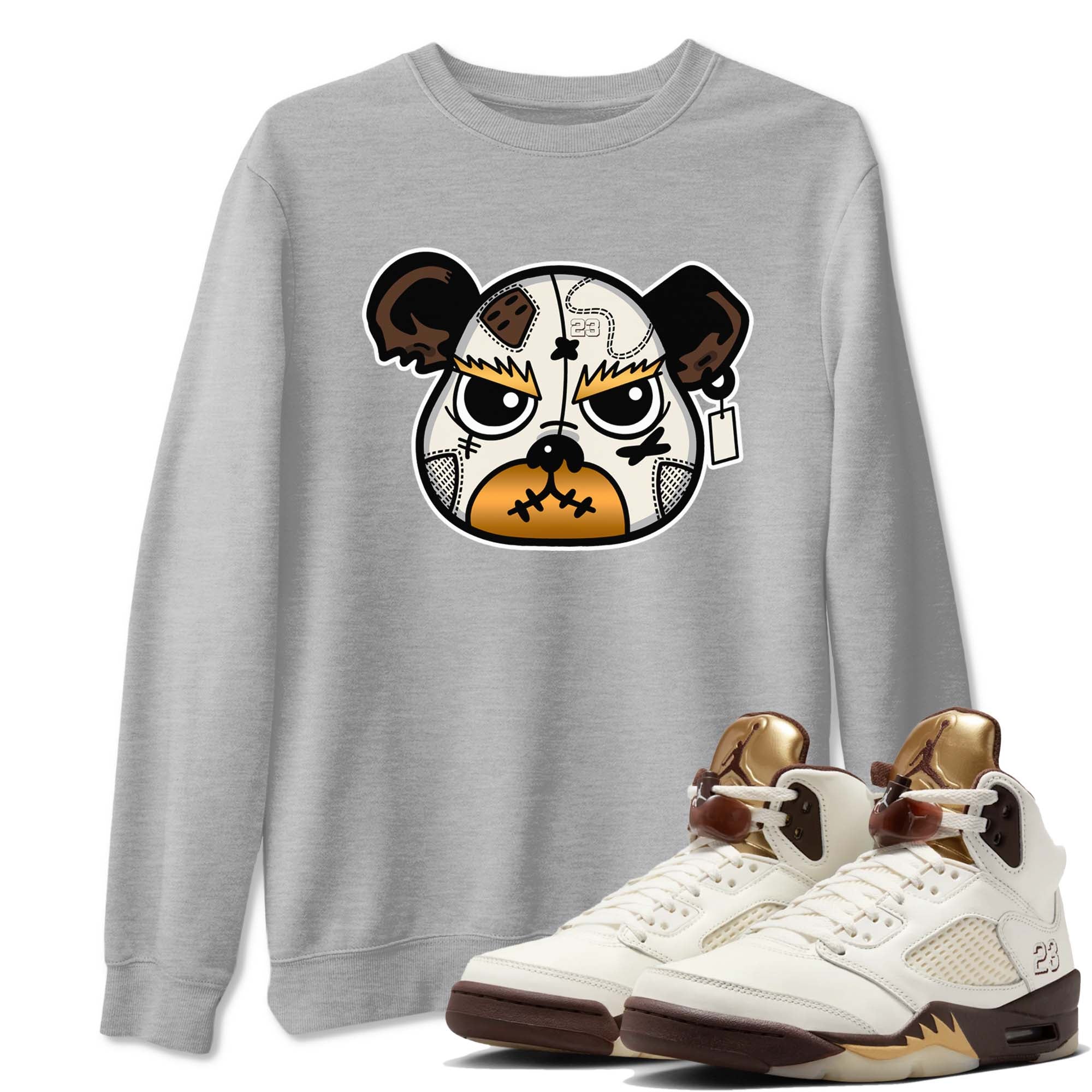 snkmatch Bear Face snkmatch Tees - Air Jordan 5 Golden Ticket