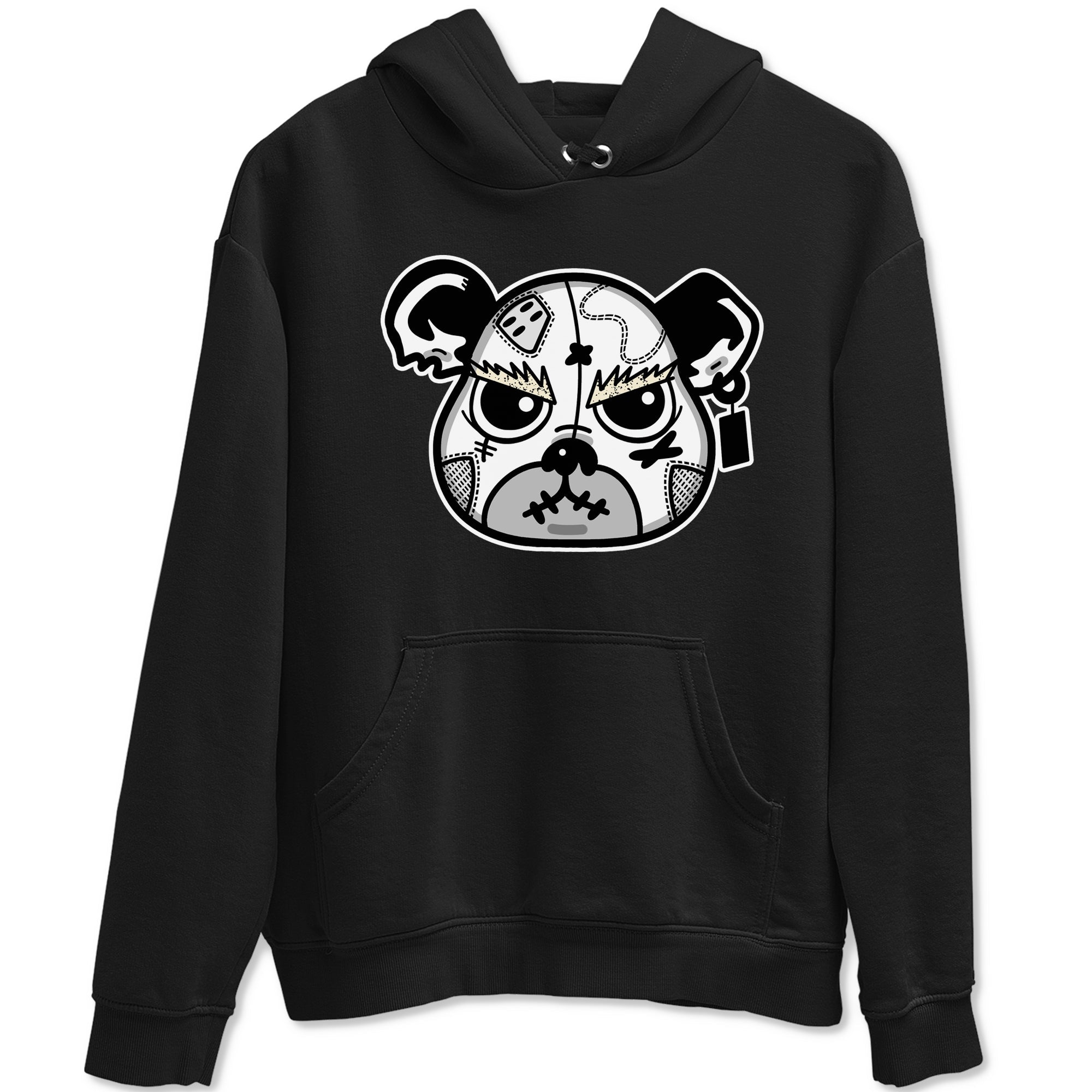 snkmatch Bear Face snkmatch Tees - Air Jordan 5 White Black