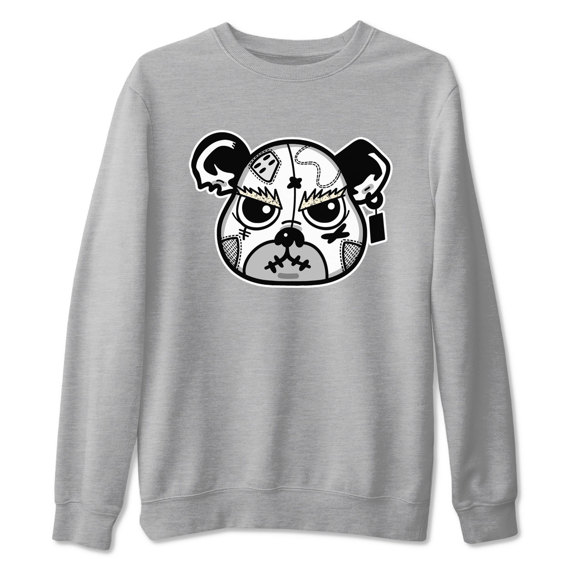 snkmatch Bear Face snkmatch Tees - Air Jordan 5 White Black
