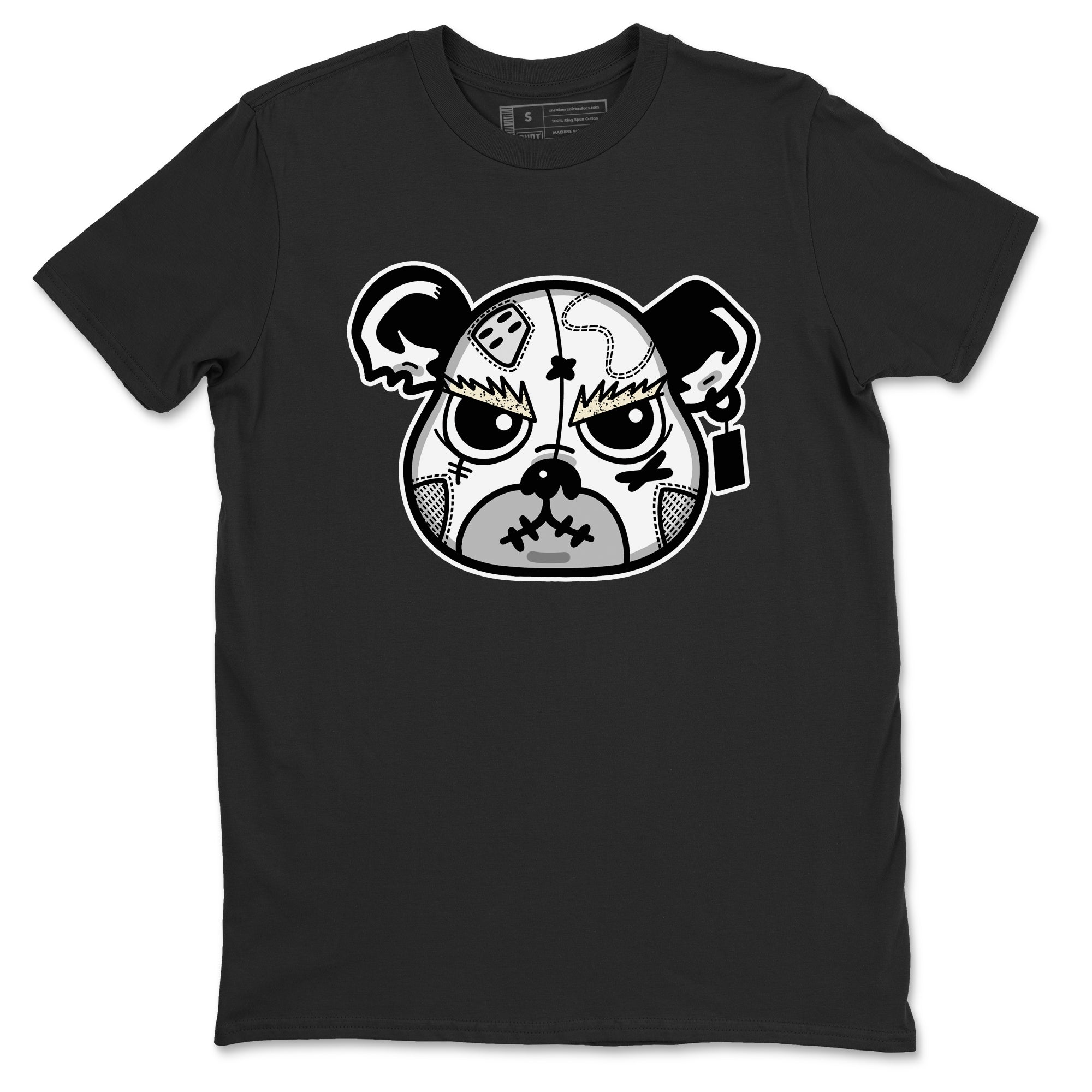 snkmatch Bear Face snkmatch Tees - Air Jordan 5 White Black