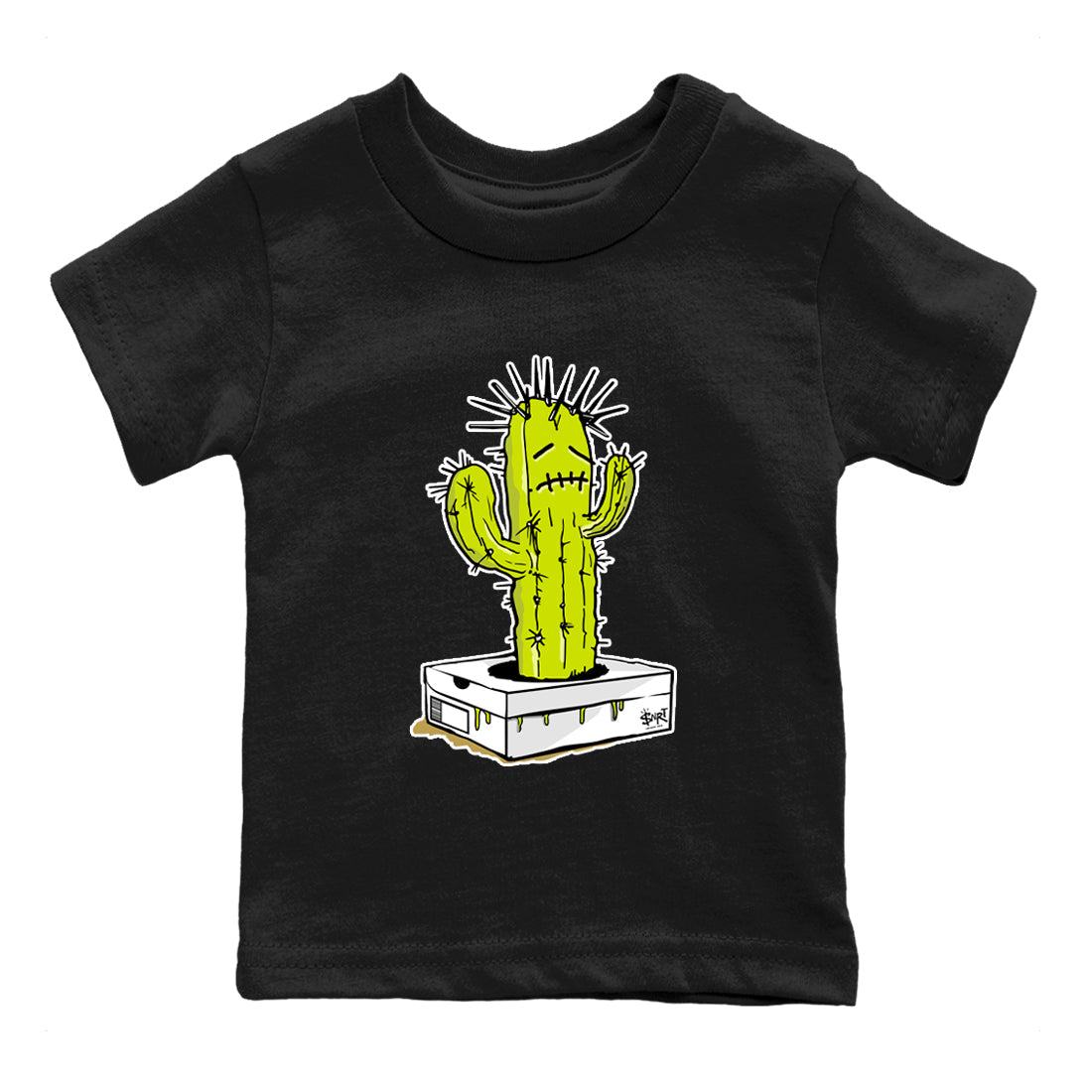 snkmatch Box Cactus snkmatch Tees Kids - Air Jordan 13 Bright Cactus
