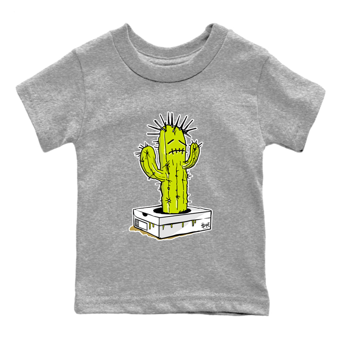 snkmatch Box Cactus snkmatch Tees Kids - Air Jordan 13 Bright Cactus