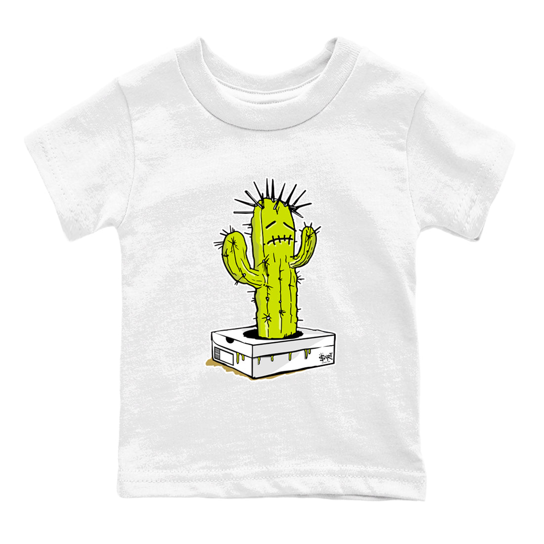 snkmatch Box Cactus snkmatch Tees Kids - Air Jordan 13 Bright Cactus