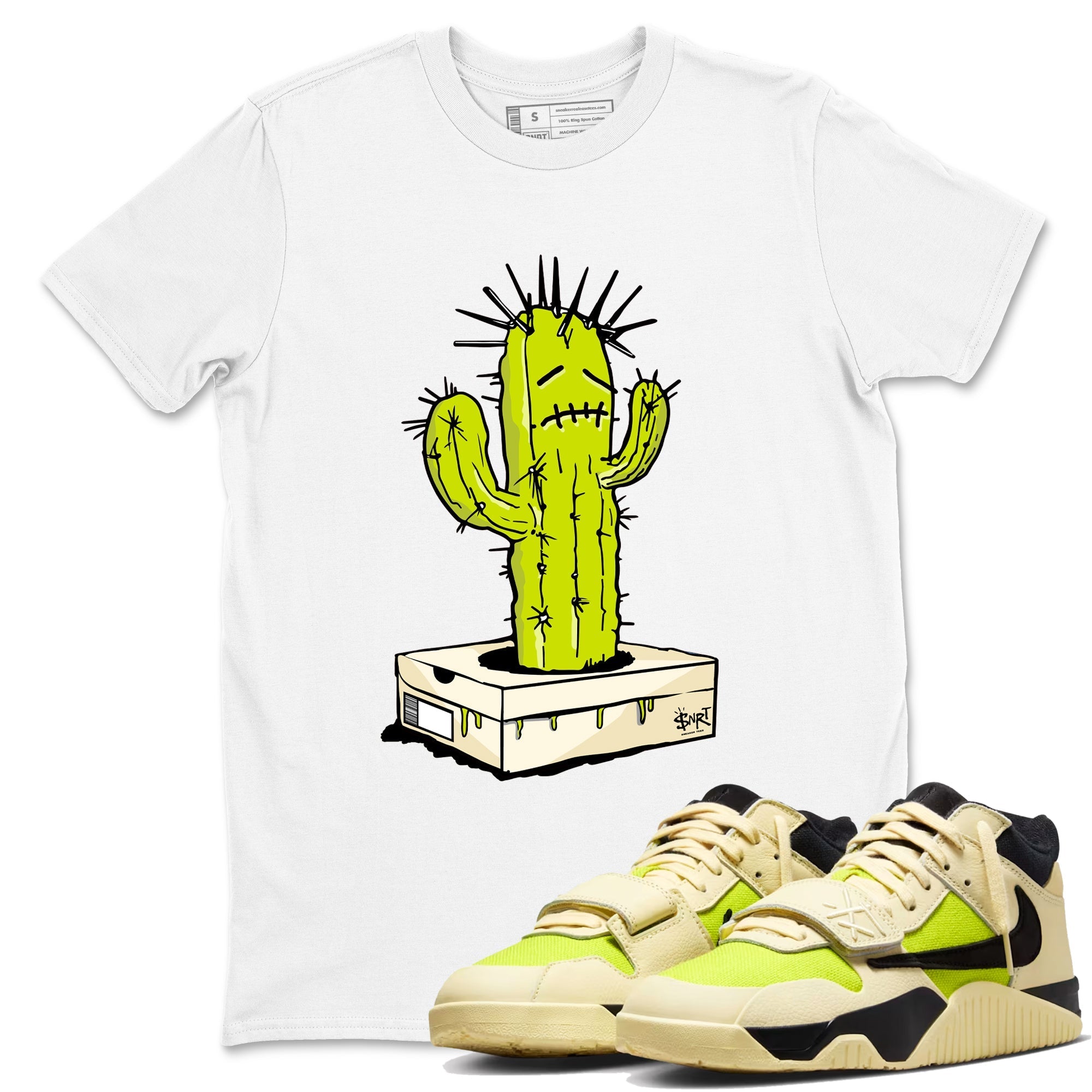 snkmatch Box Cactus snkmatch Tees - Jordan Jumpman Jack Travis Scott Bright Cactus