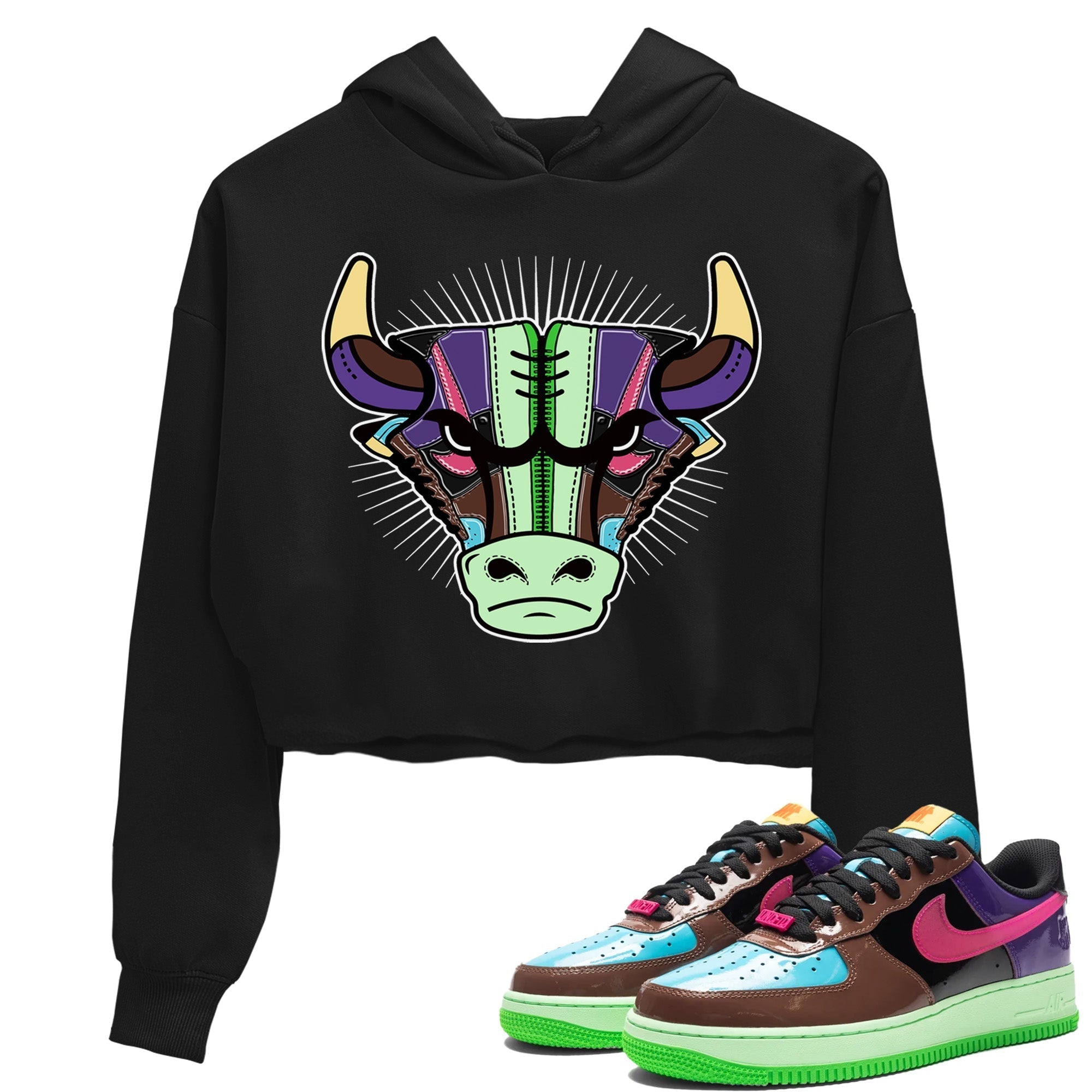 snkmatch Bull Head Women's Tops - Air Force 1 Undefeated Fauna Brown