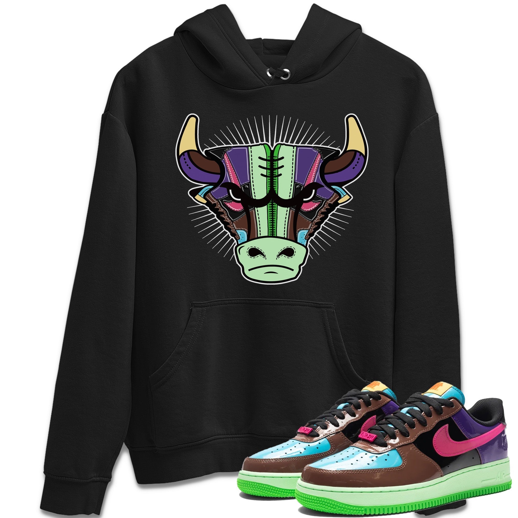 snkmatch Bull Head Unisex Tops - Air Force 1 Undefeated Fauna Brown