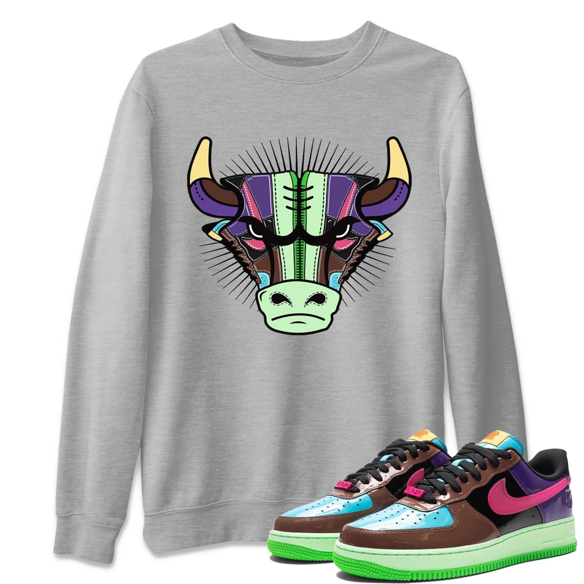 snkmatch Bull Head Unisex Tops - Air Force 1 Undefeated Fauna Brown