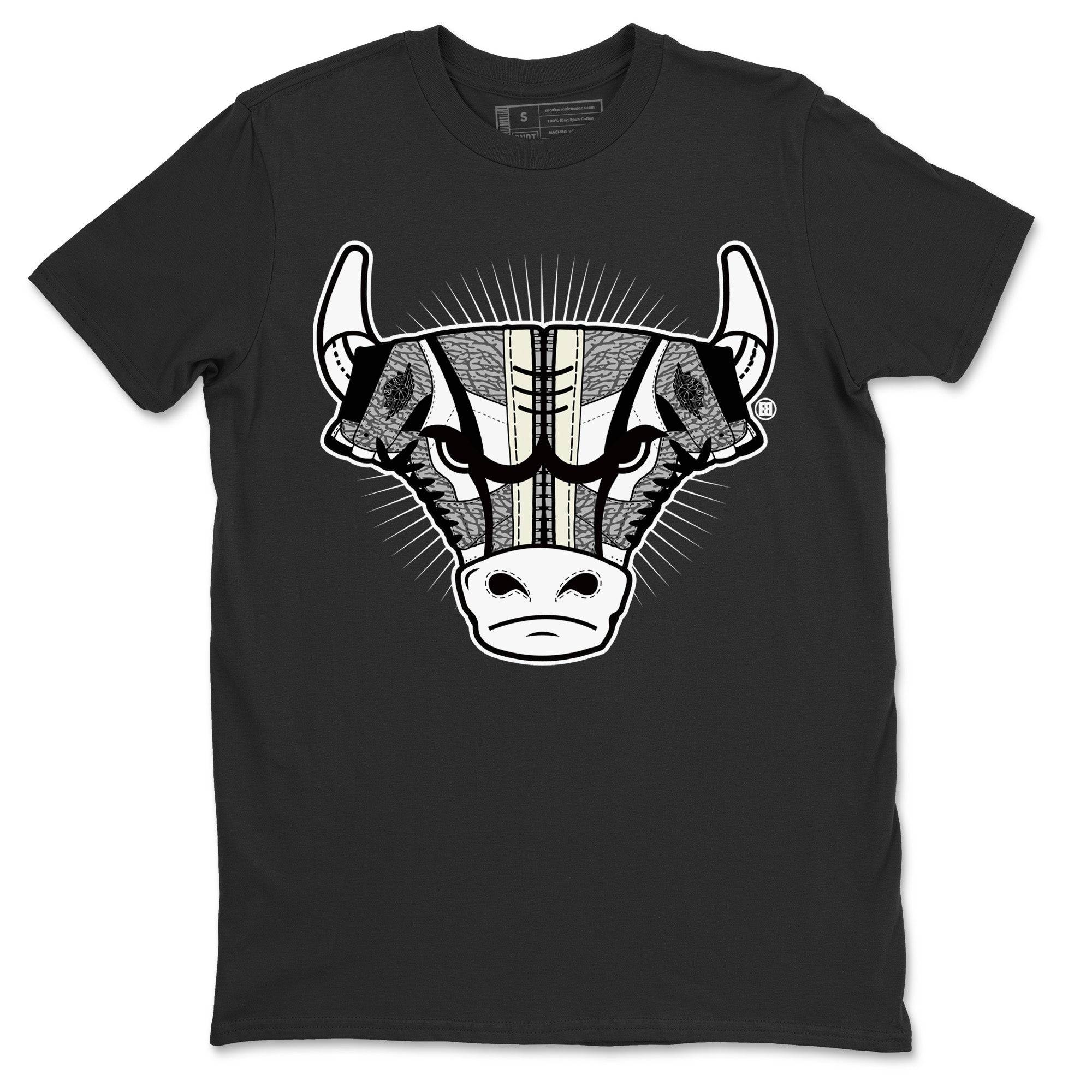 snkmatch Bull Head Unisex Tops - Air Jordan 1 White Cement