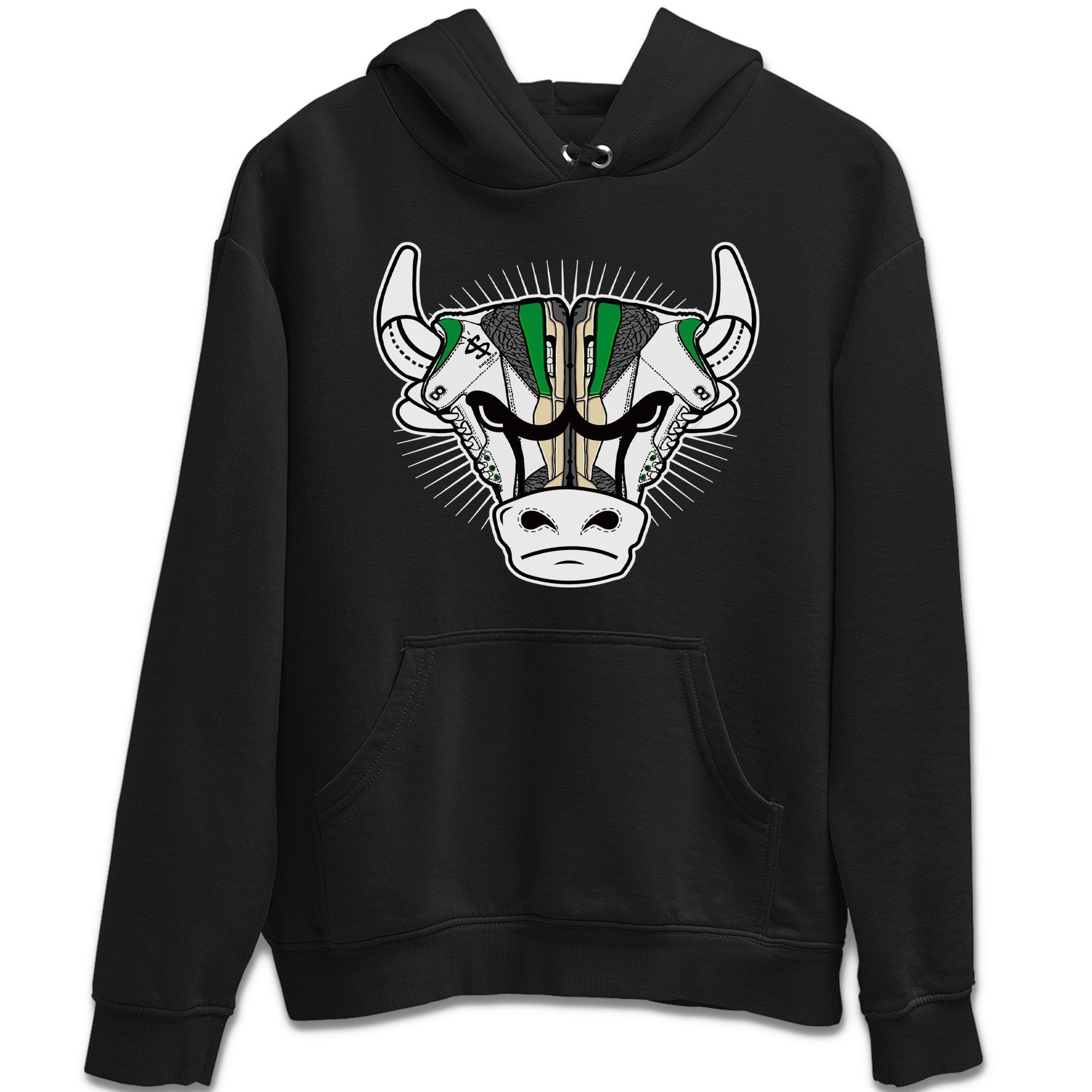 snkmatch Bull Head Unisex Tops - Air Jordan 3 Lucky Green