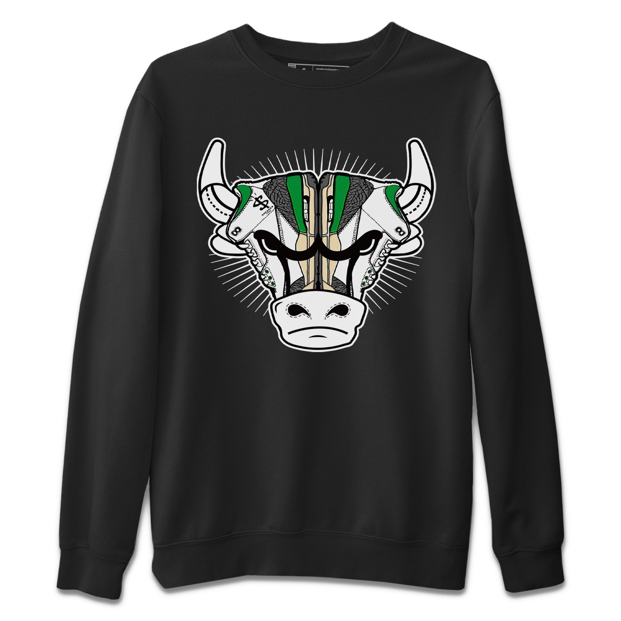 snkmatch Bull Head Unisex Tops - Air Jordan 3 Lucky Green