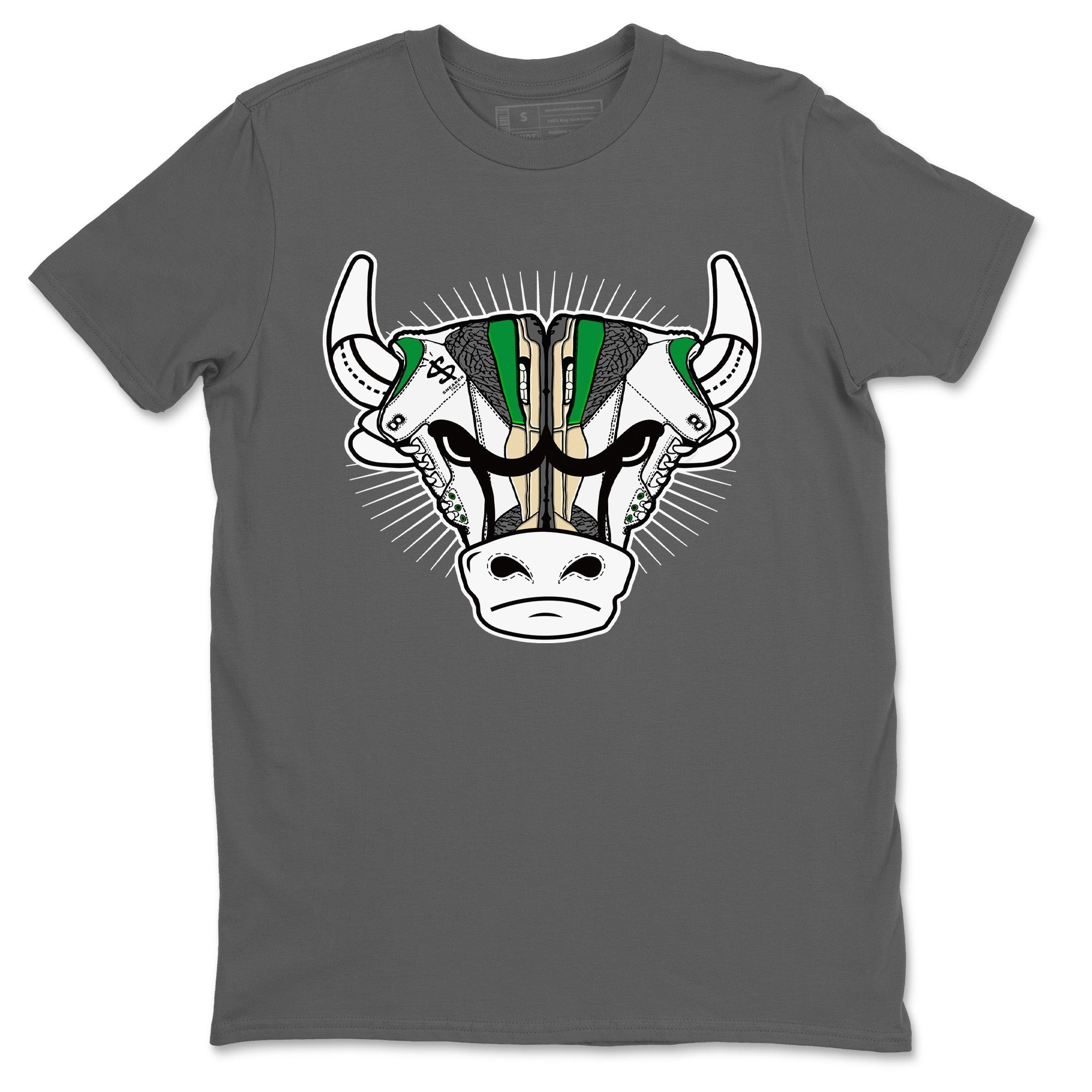 snkmatch Bull Head Unisex Tops - Air Jordan 3 Lucky Green