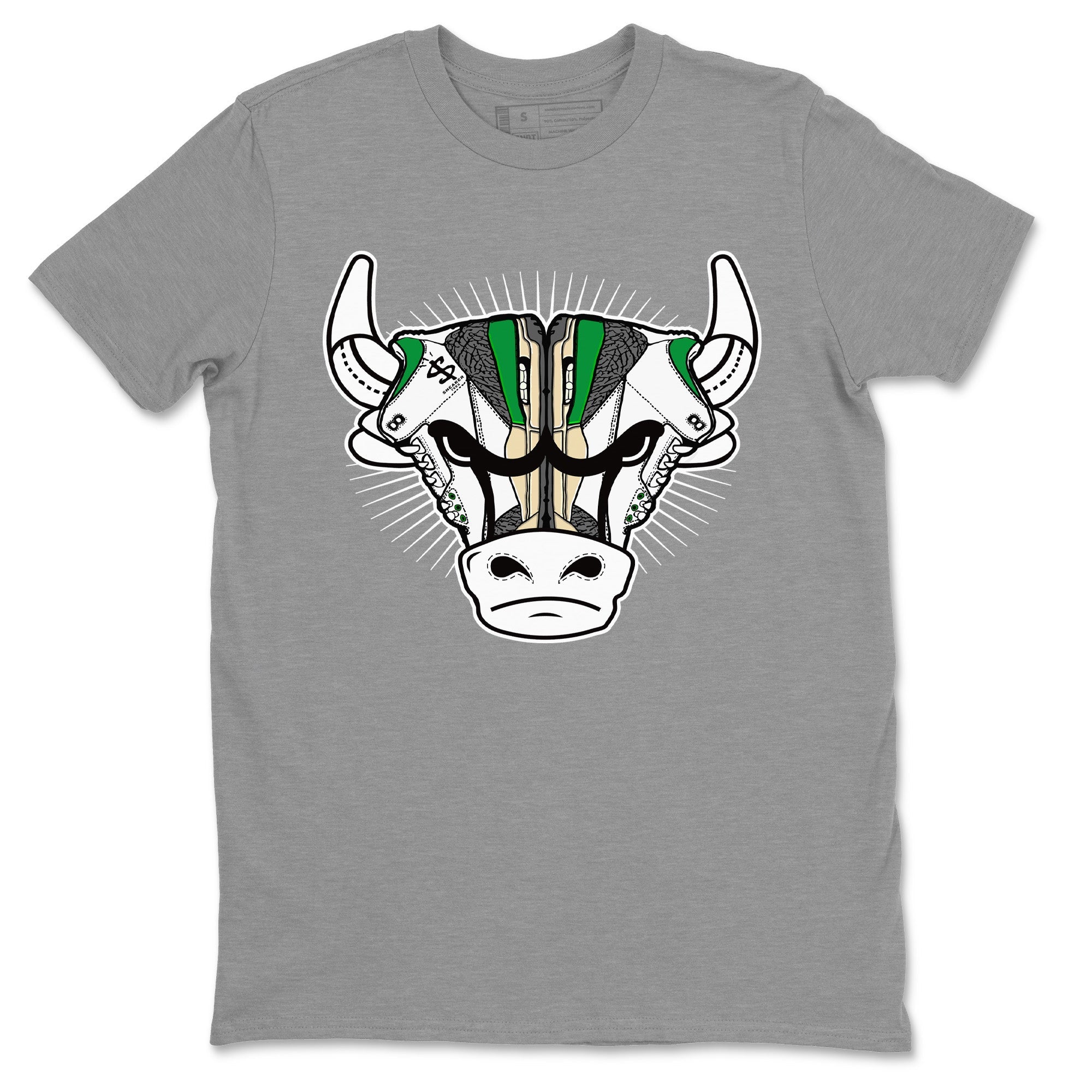 snkmatch Bull Head Unisex Tops - Air Jordan 3 Lucky Green