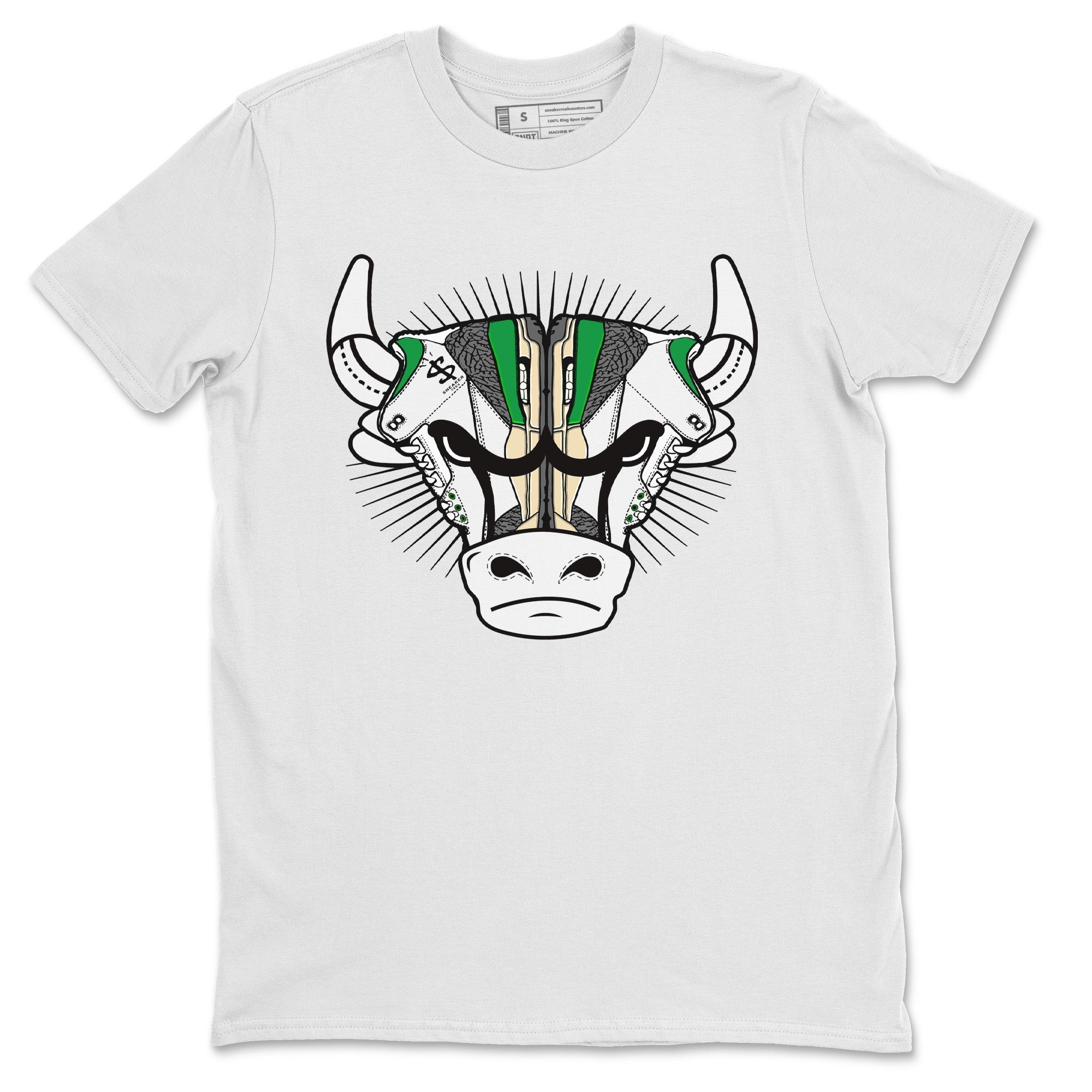 snkmatch Bull Head Unisex Tops - Air Jordan 3 Lucky Green