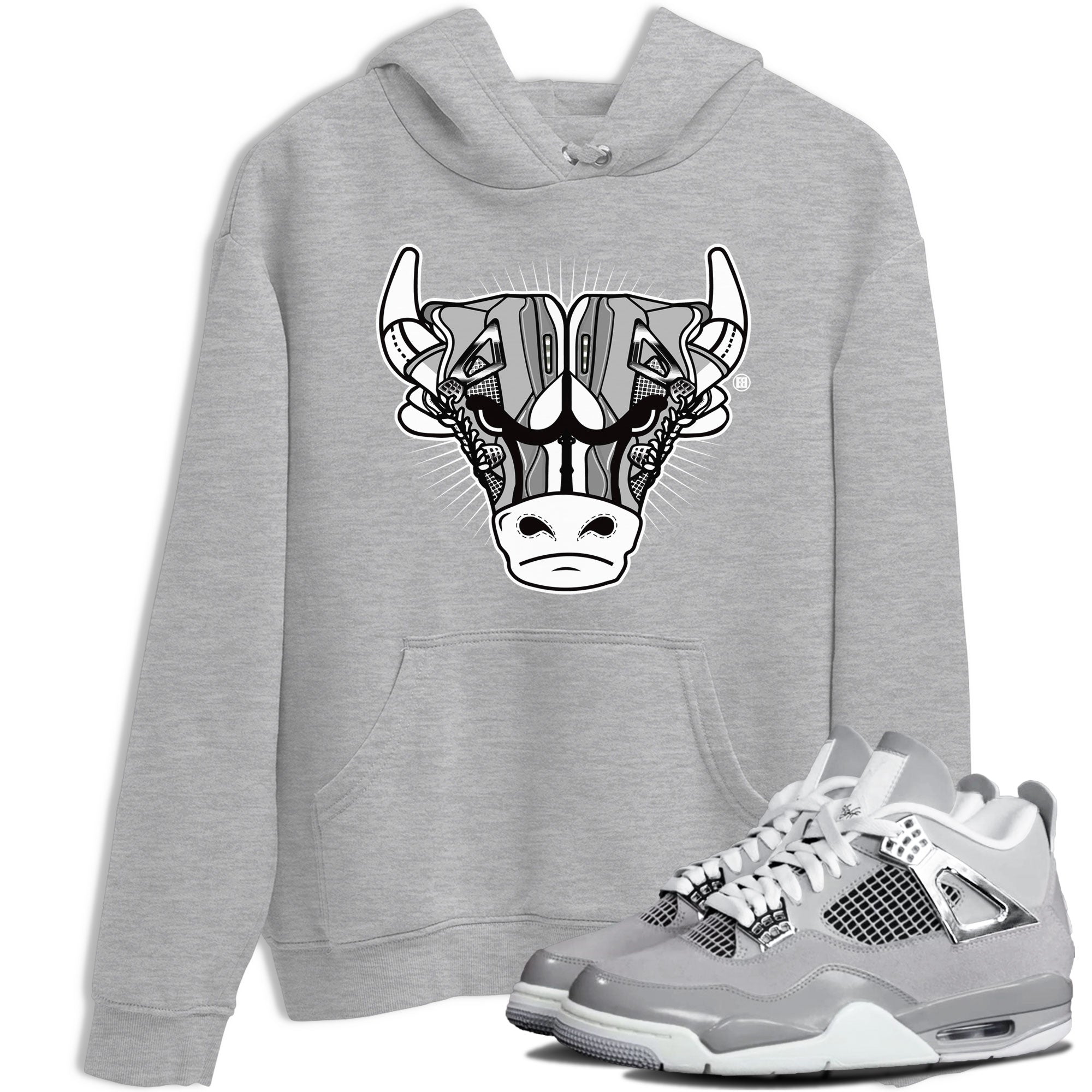 snkmatch Bull Head snkmatch Tee - Air Jordan 4 Frozen Moments