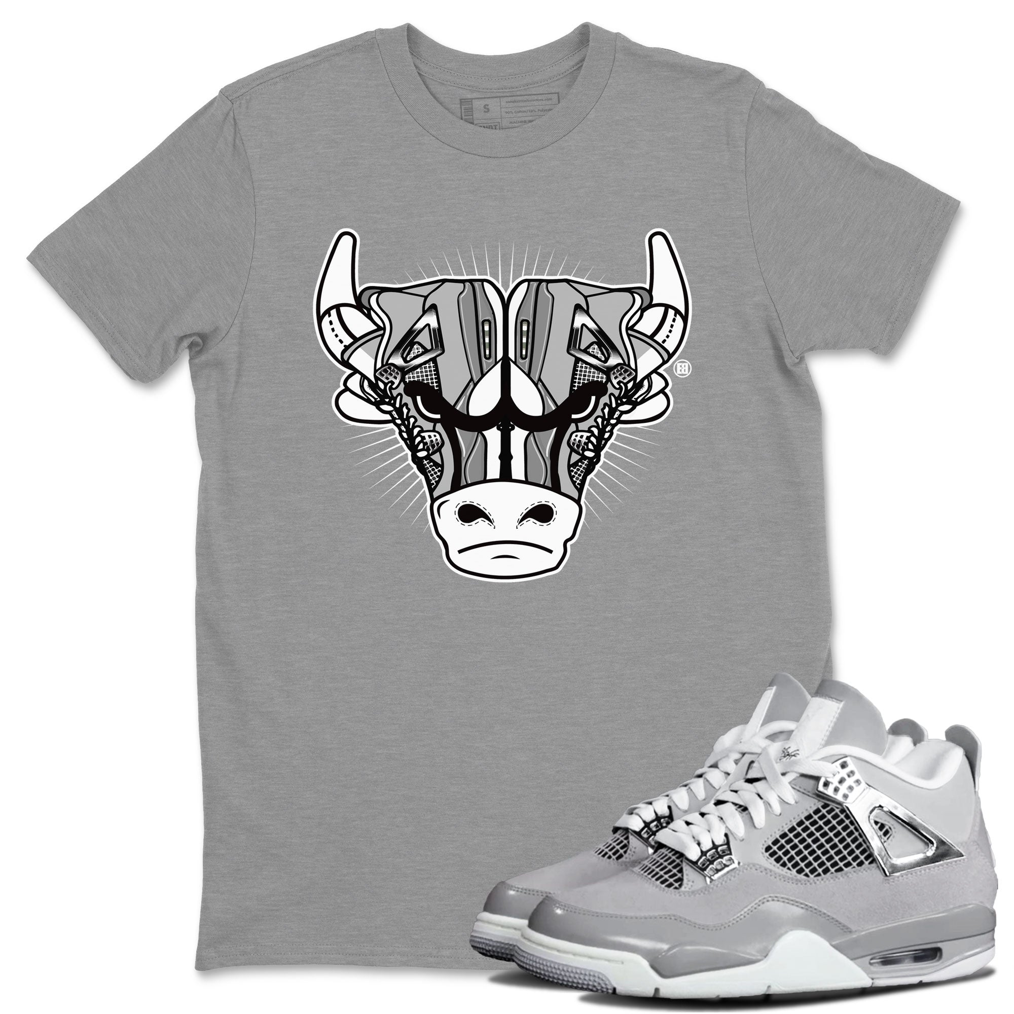 snkmatch Bull Head snkmatch Tee - Air Jordan 4 Frozen Moments