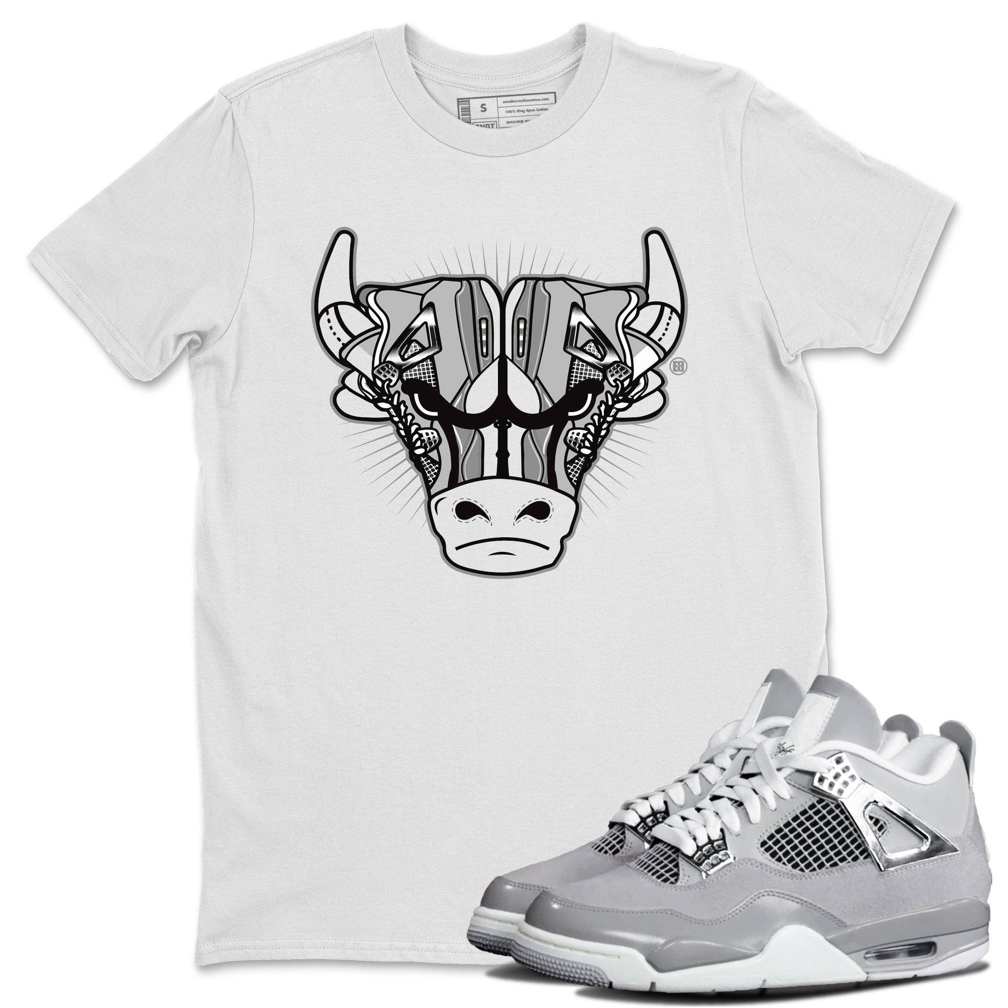 snkmatch Bull Head snkmatch Tee - Air Jordan 4 Frozen Moments