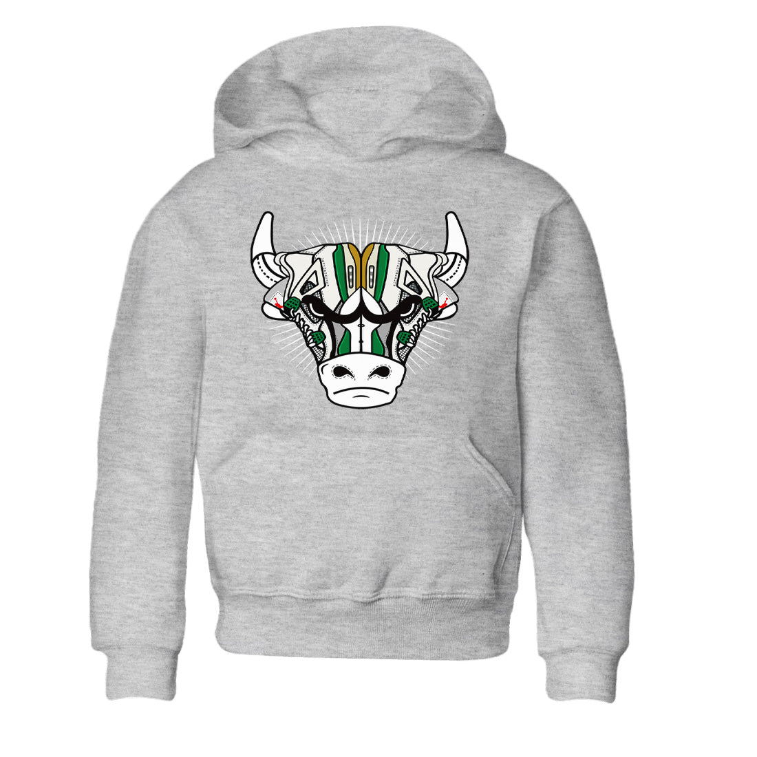 snkmatch Bull Head Kids Tops - Air Jordan 4 Pine Green SB