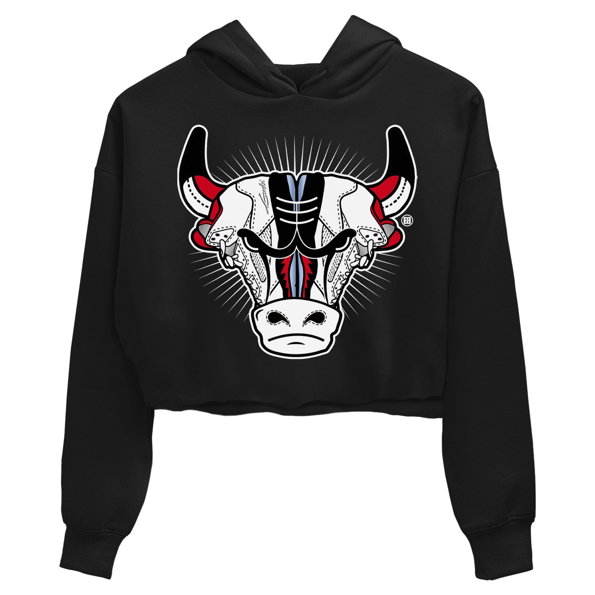 snkmatch Bull Head Women's Tops - Air Jordan 5 Fire Red