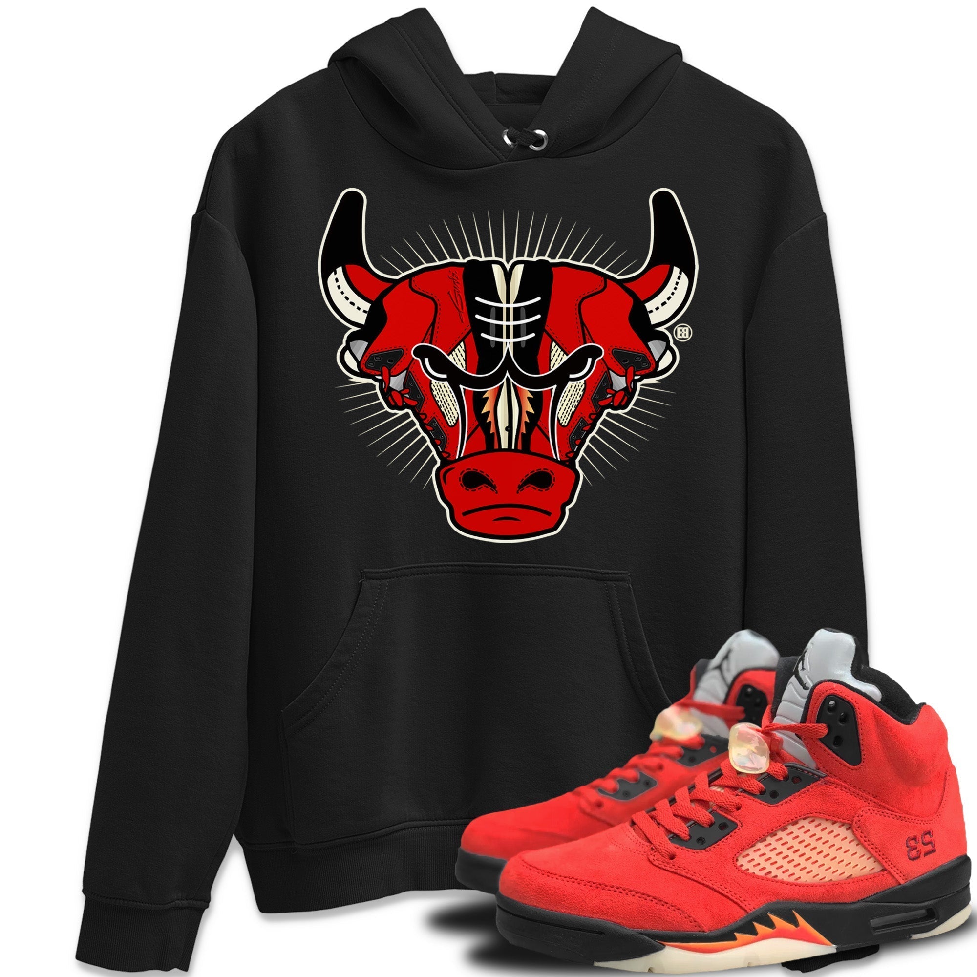 snkmatch Bull Head Unisex Tops - Air Jordan 5 Mars For Her