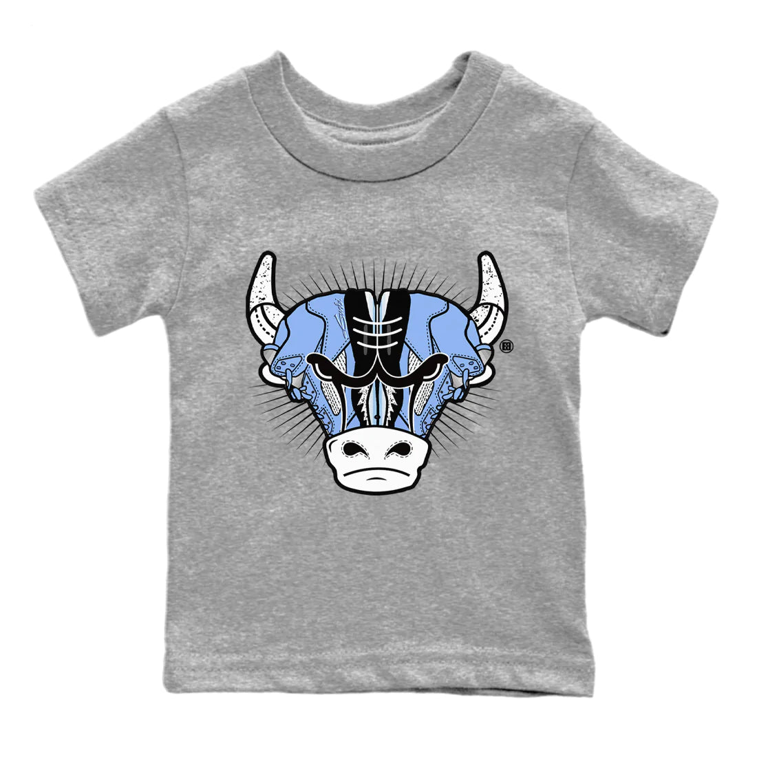 snkmatch Bull Head Kids Tops - Air Jordan 5 UNC