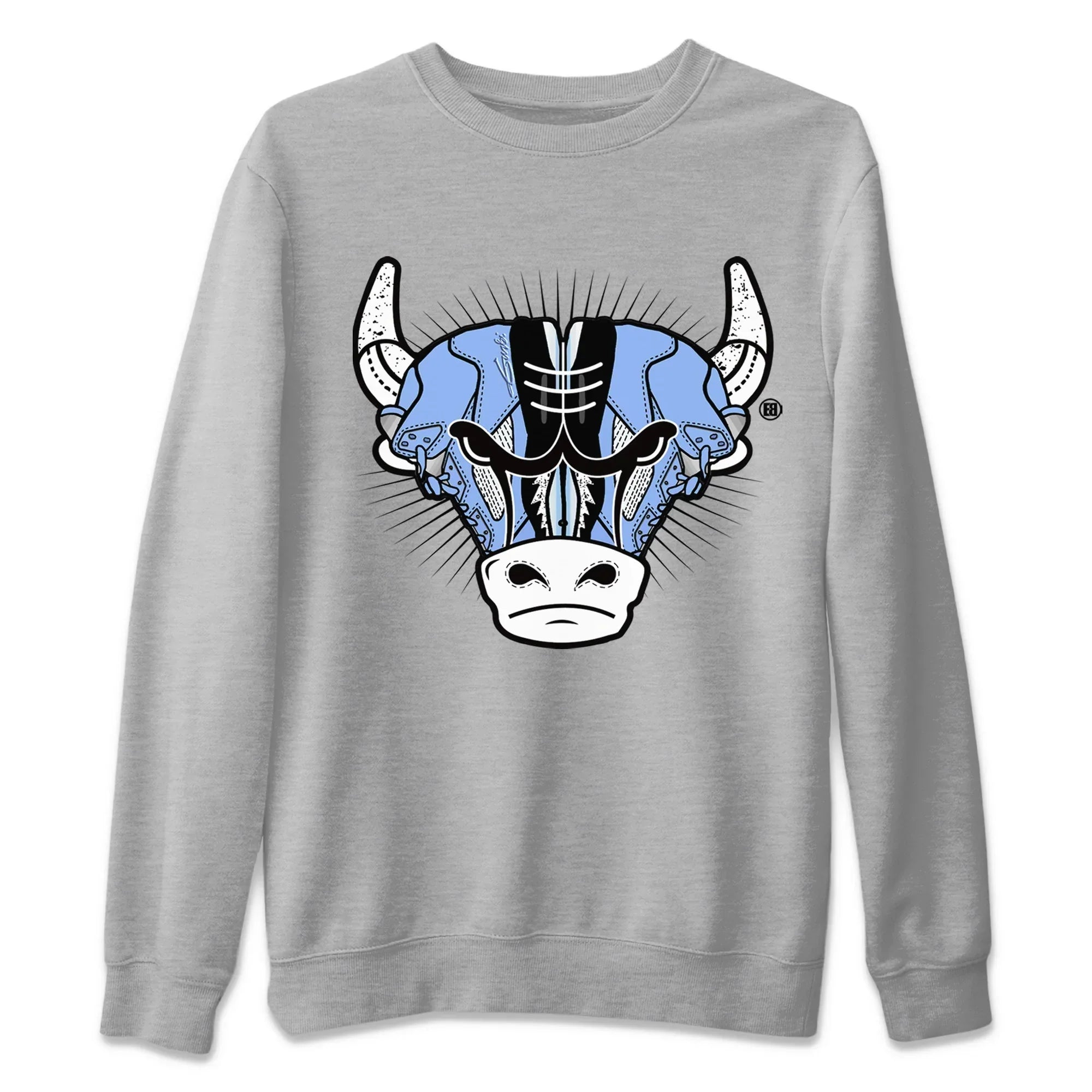 snkmatch Bull Head Unisex Tops - Air Jordan 5 UNC