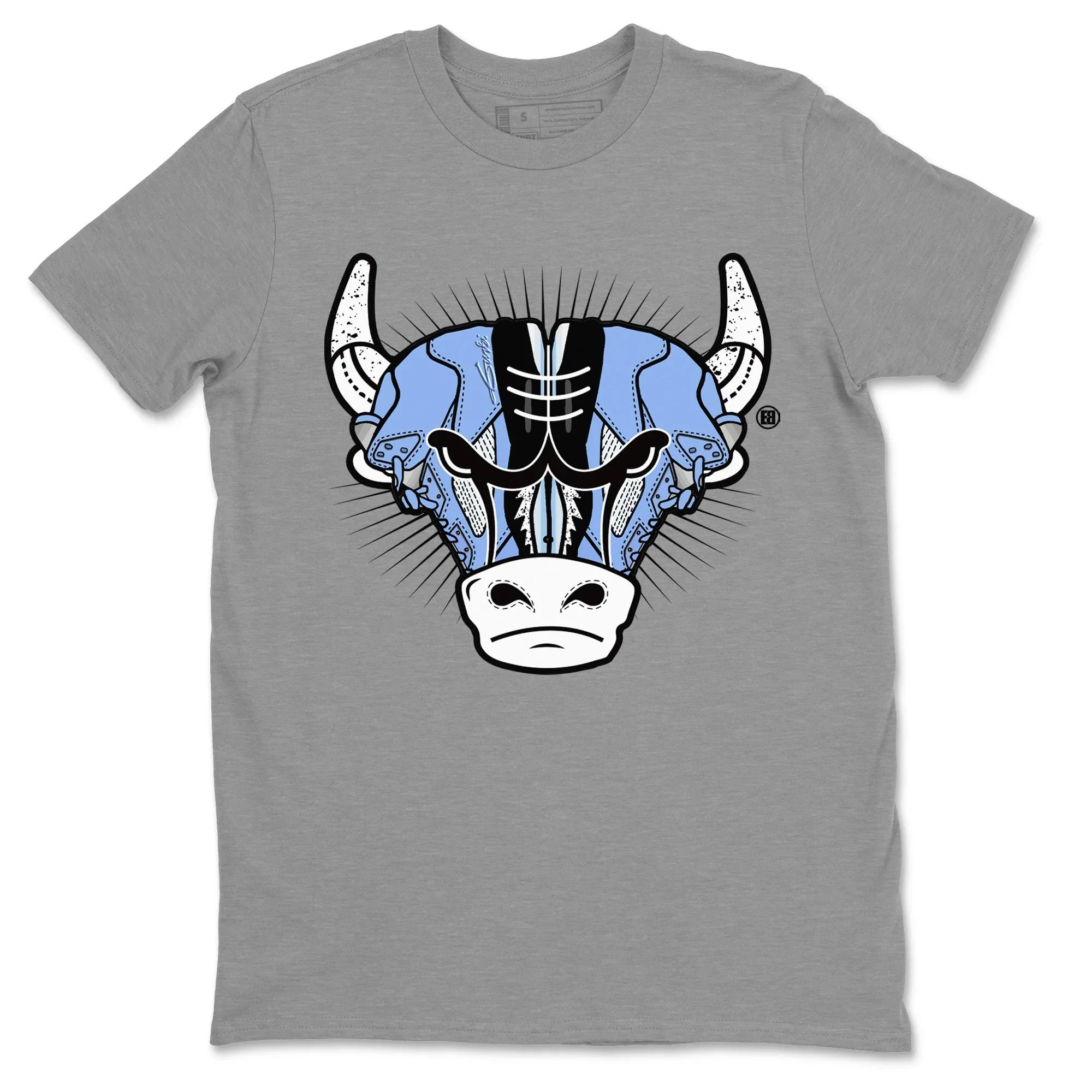 snkmatch Bull Head Unisex Tops - Air Jordan 5 UNC