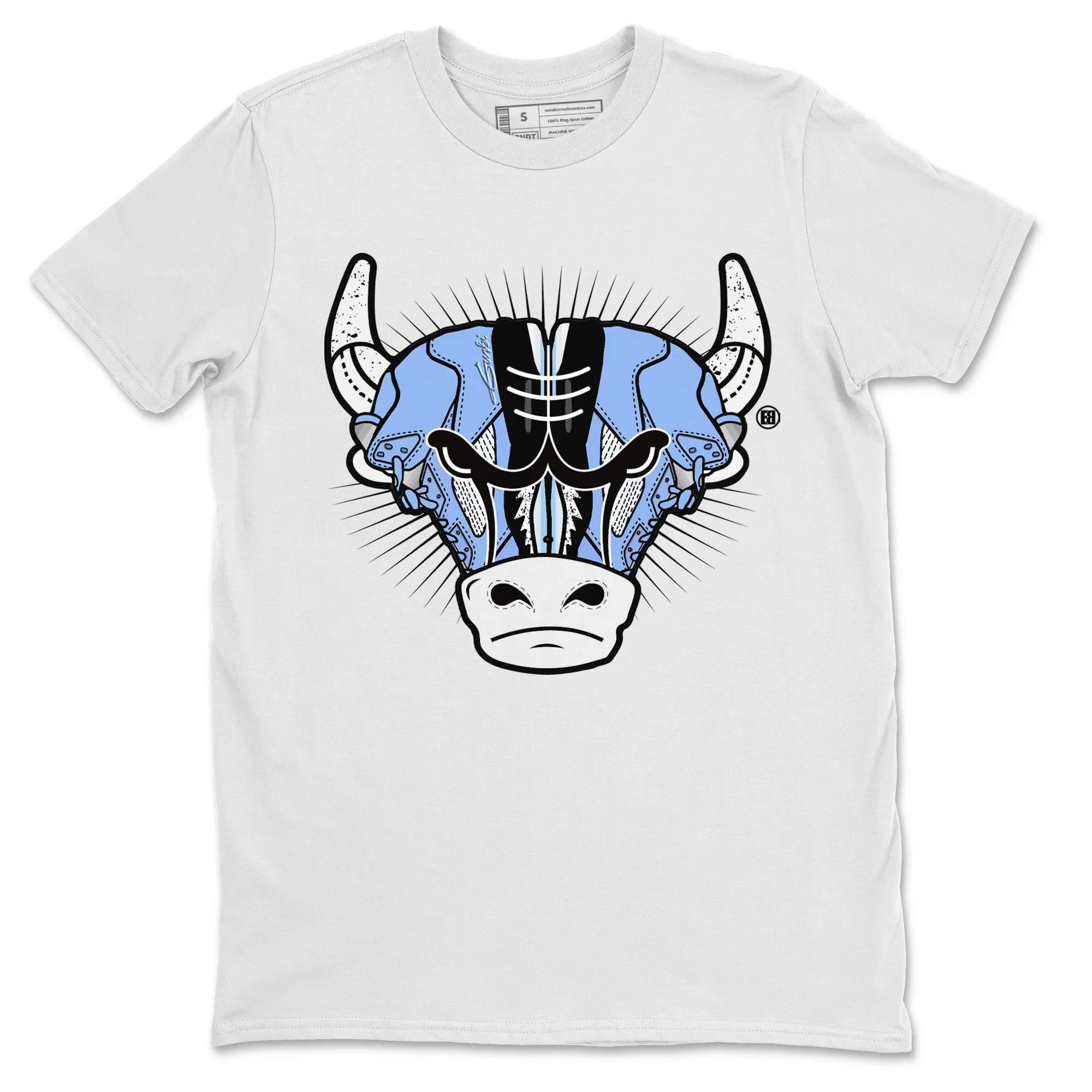 snkmatch Bull Head Unisex Tops - Air Jordan 5 UNC
