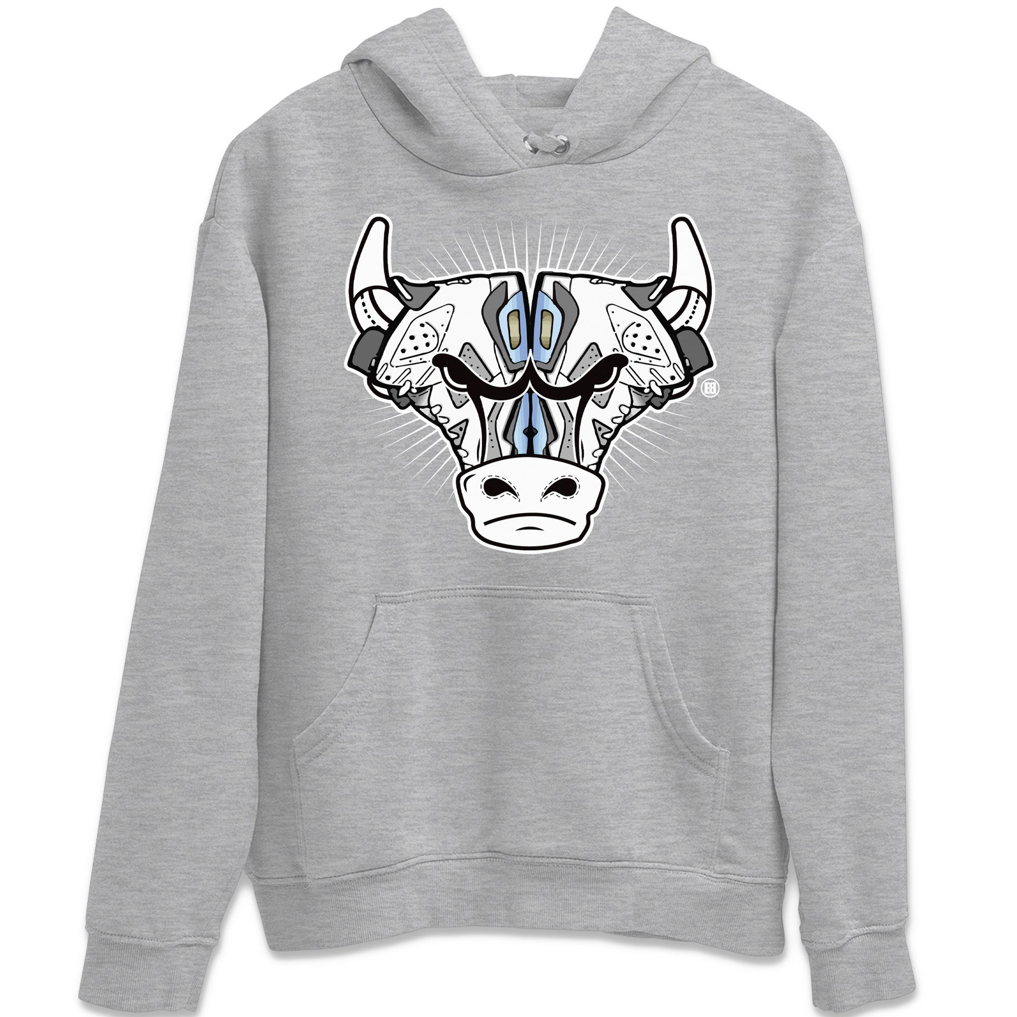 snkmatch Bull Head Unisex Tops - Air Jordan 6 Cool Grey