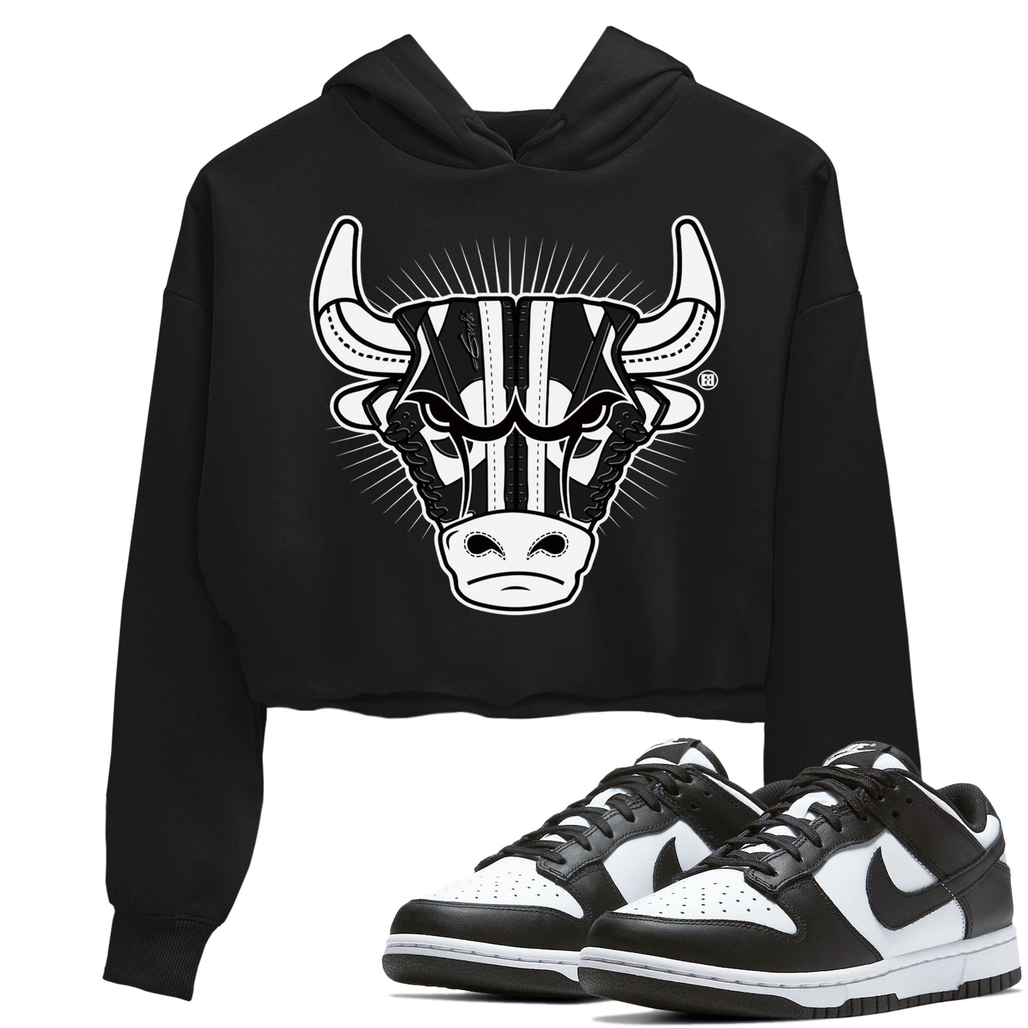 snkmatch Bull Head Women's Tops - Dunk Panda