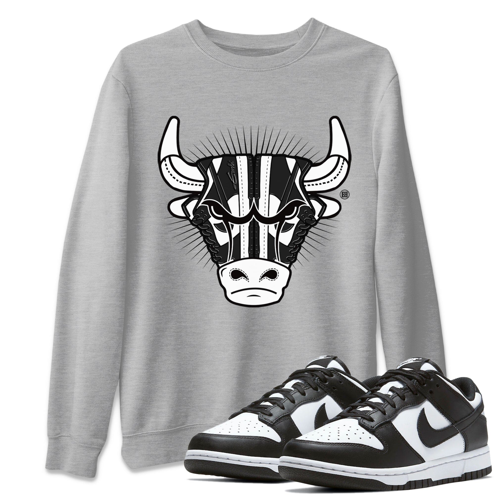 snkmatch Bull Head Unisex Tops - Dunk Panda