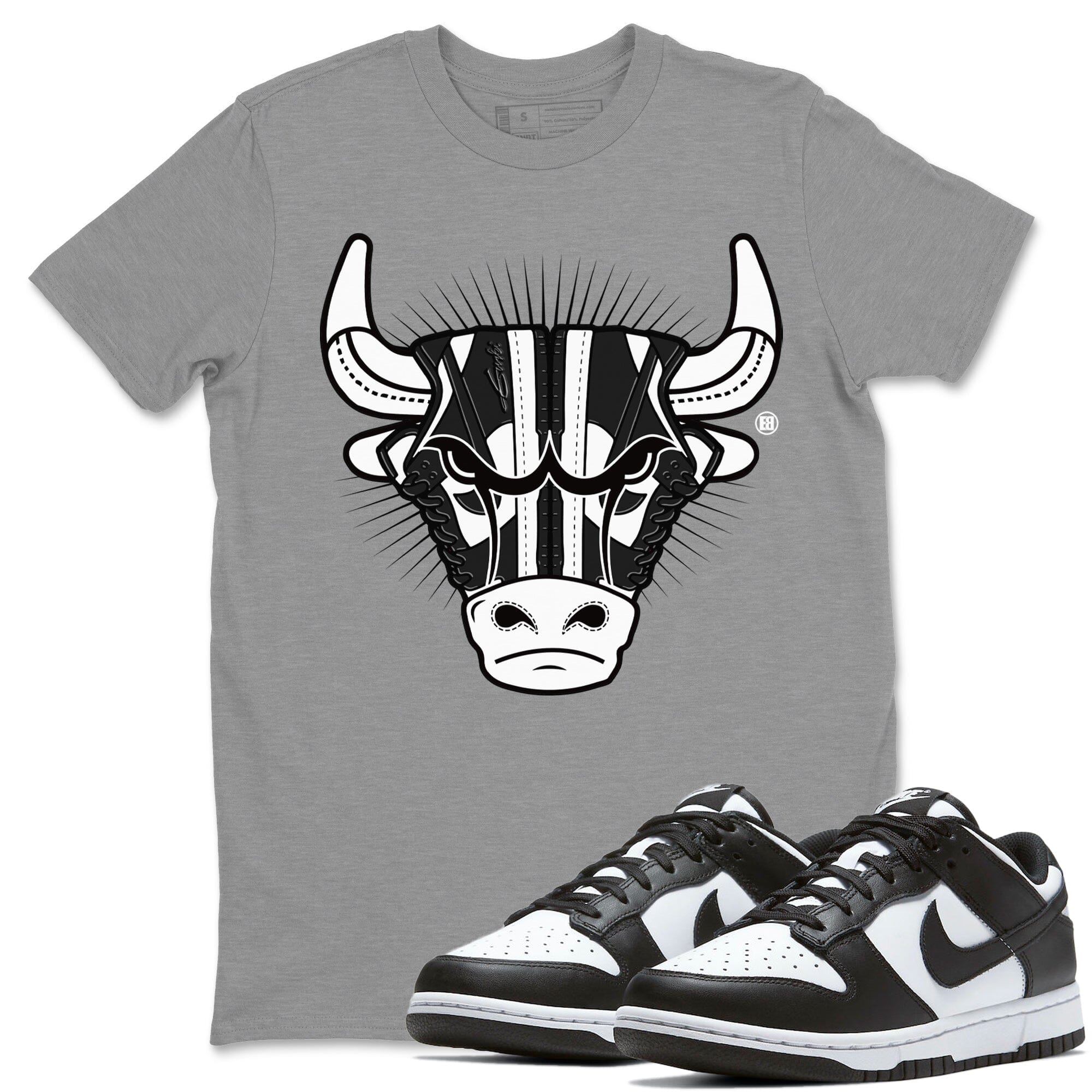 snkmatch Bull Head Unisex Tops - Dunk Panda