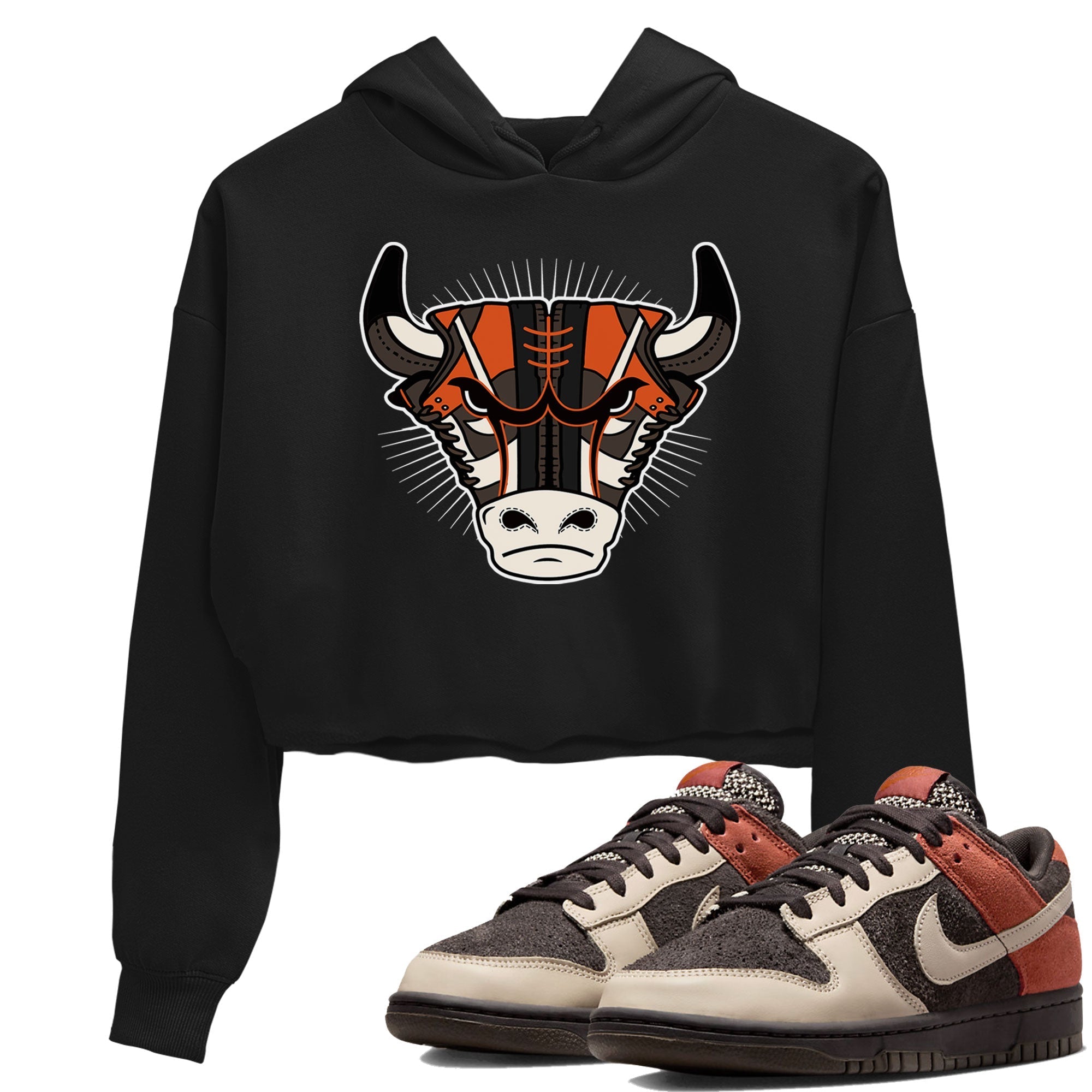 snkmatch Bull Head snkmatch Women's Top - Dunk Red Panda