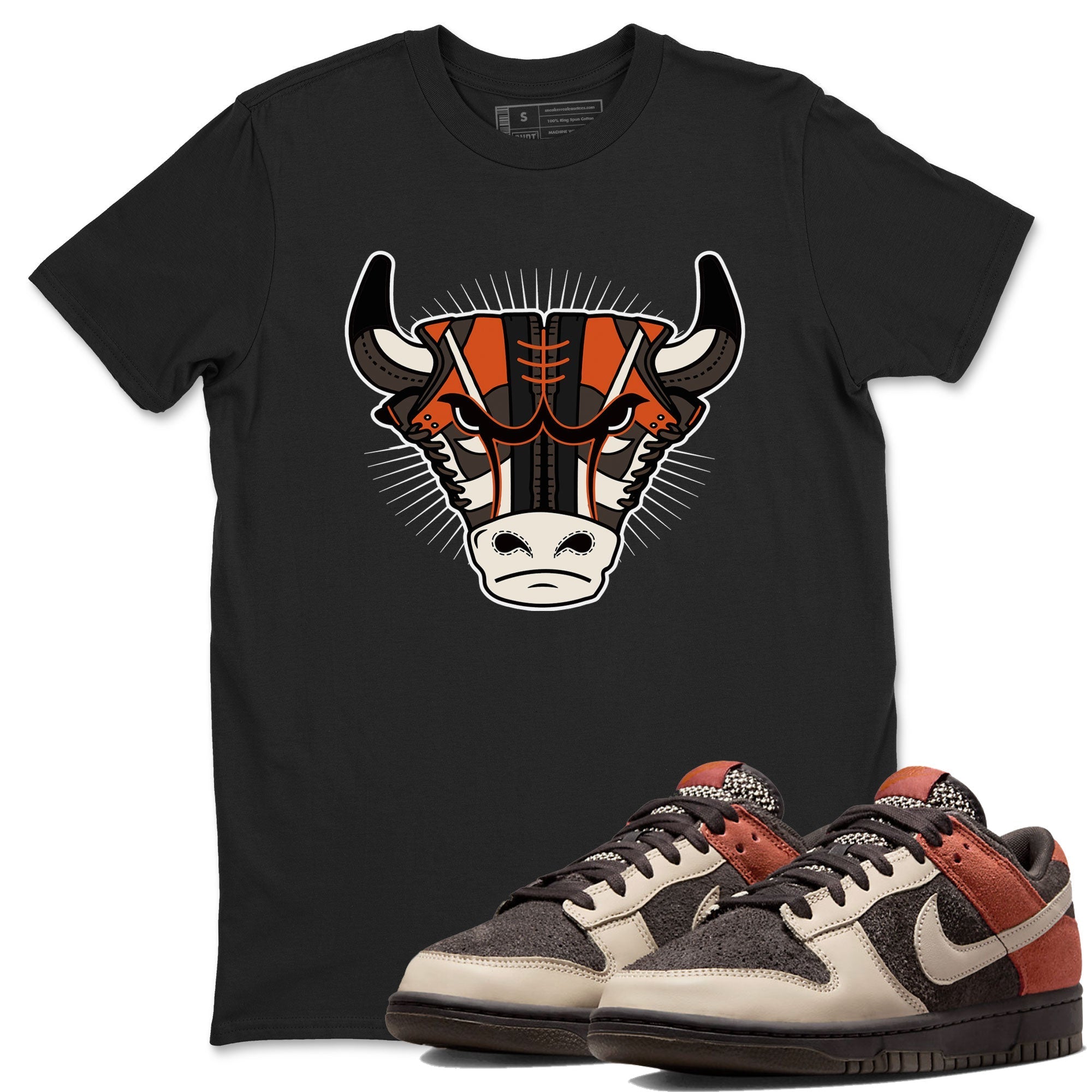 snkmatch Bull Head snkmatch Tee - Dunk Red Panda