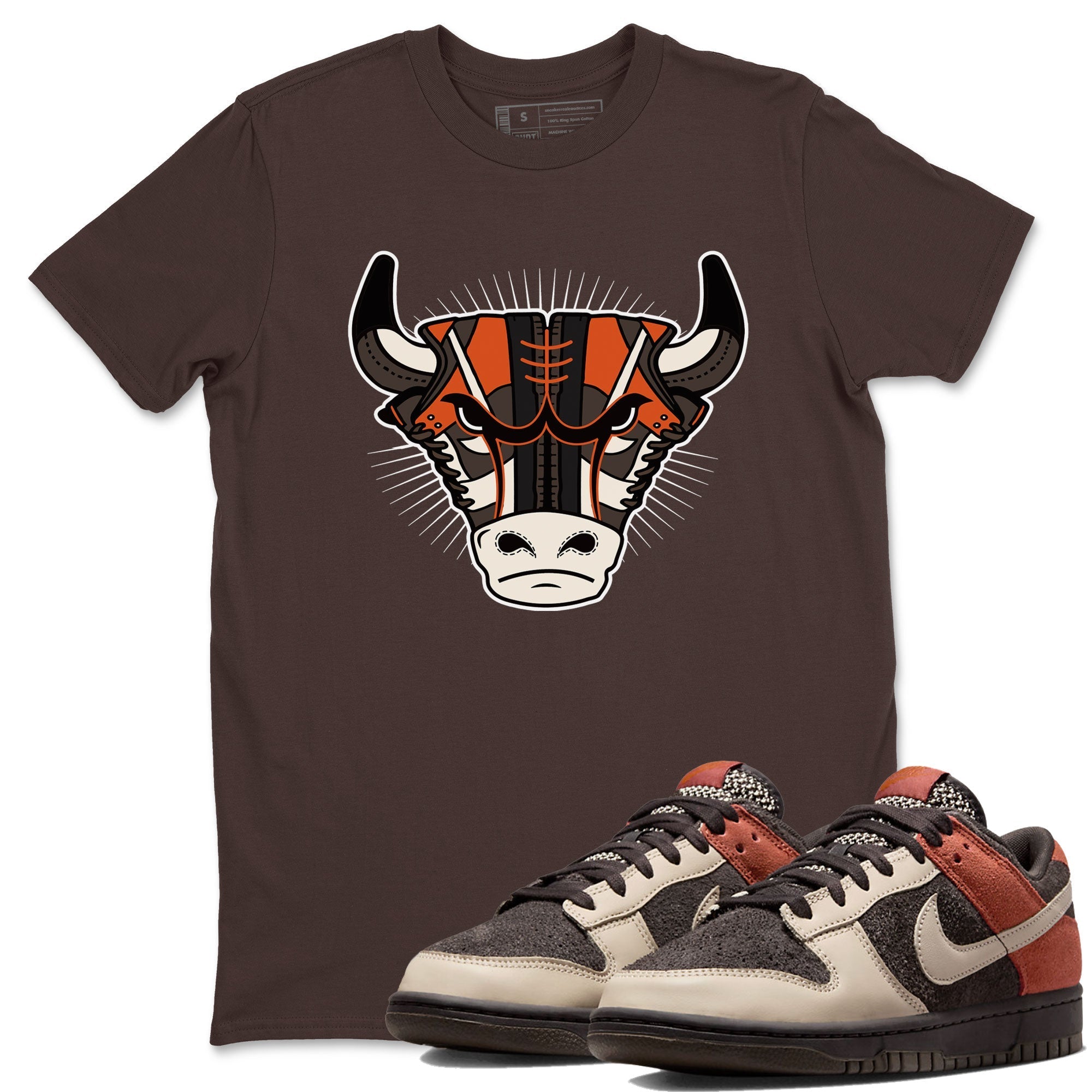 snkmatch Bull Head snkmatch Tee - Dunk Red Panda