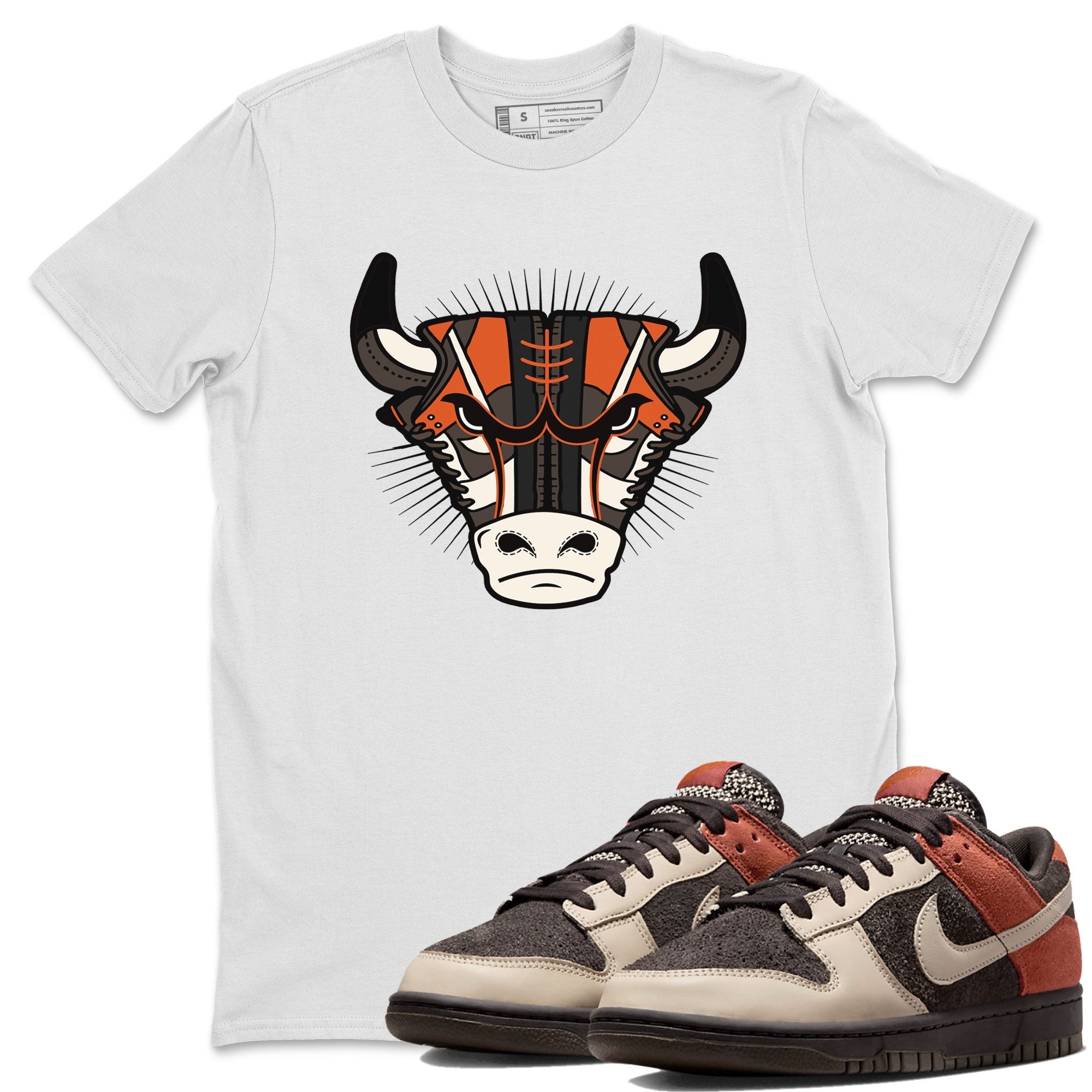 snkmatch Bull Head snkmatch Tee - Dunk Red Panda
