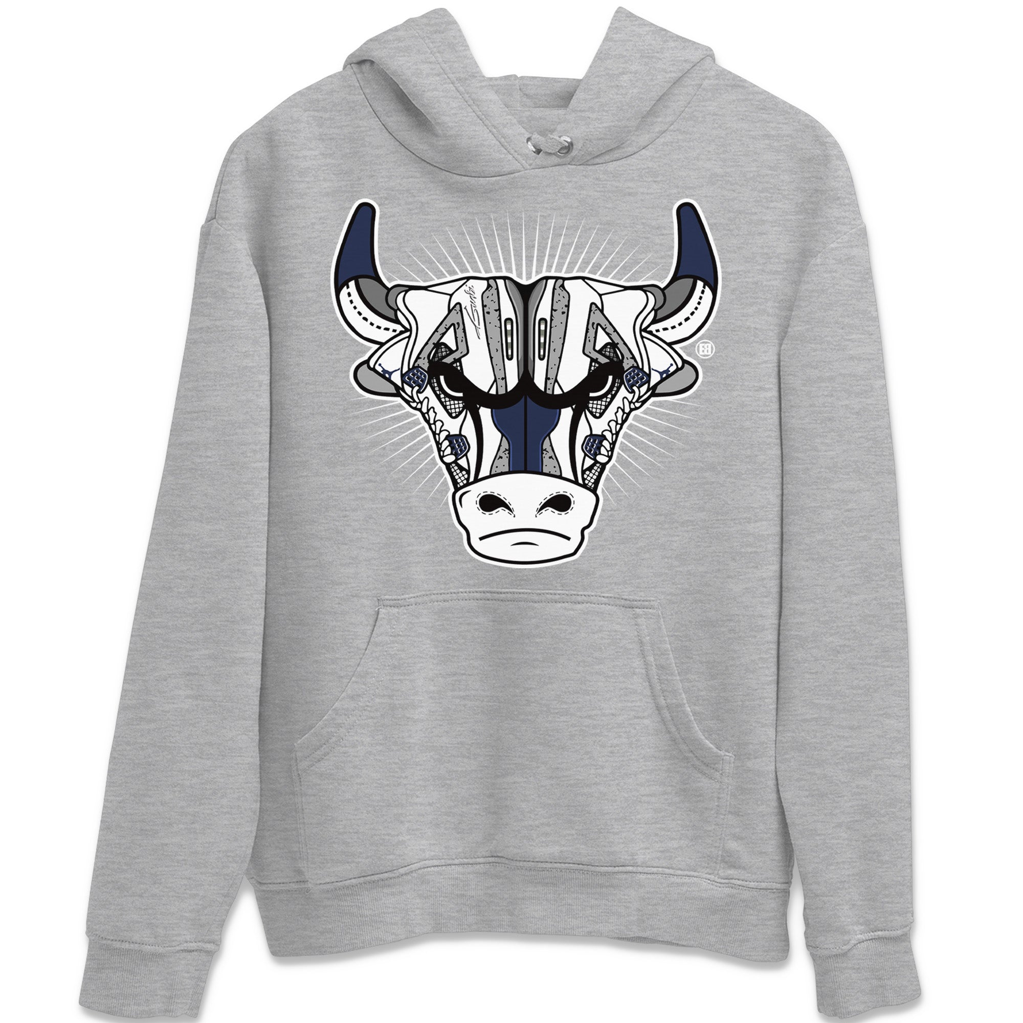 snkmatch Bull Head Unisex Tops - Air Jordan 4 Midnight Navy