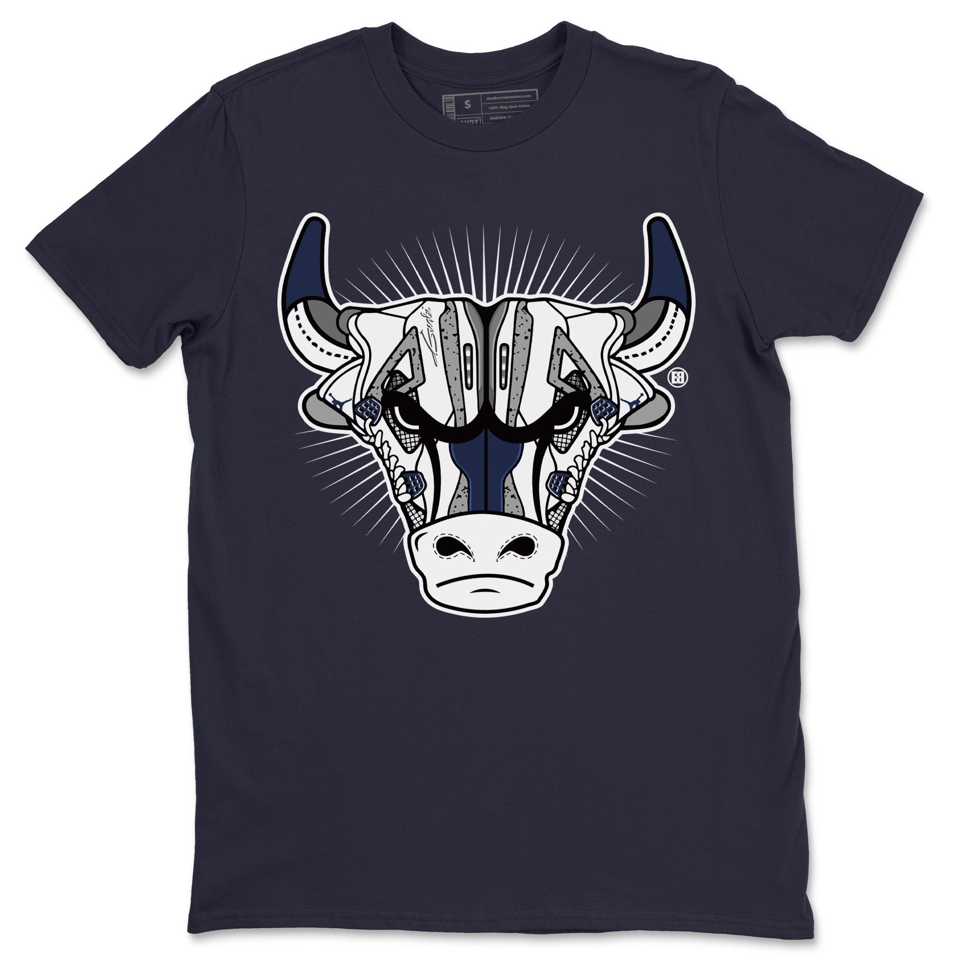 snkmatch Bull Head Unisex Tops - Air Jordan 4 Midnight Navy