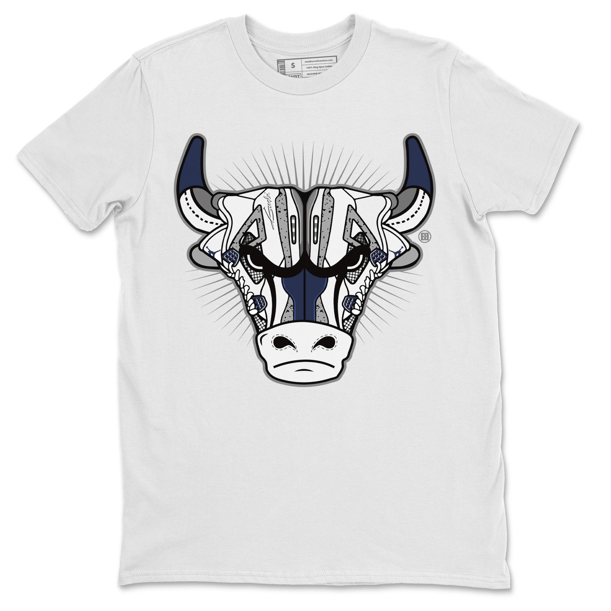 snkmatch Bull Head Unisex Tops - Air Jordan 4 Midnight Navy