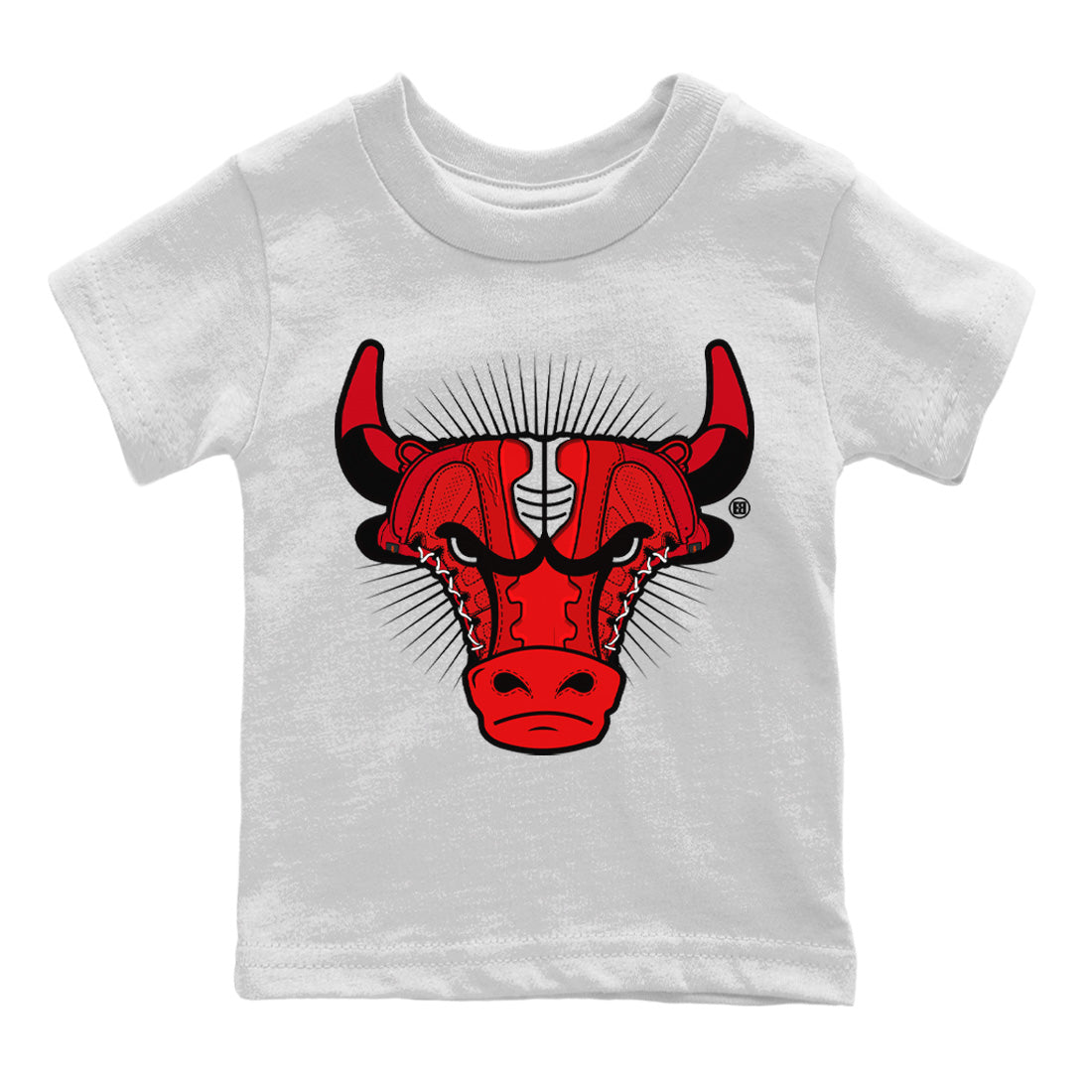 snkmatch Bull Head Kids Tops - Air Jordan 9 Chile Red