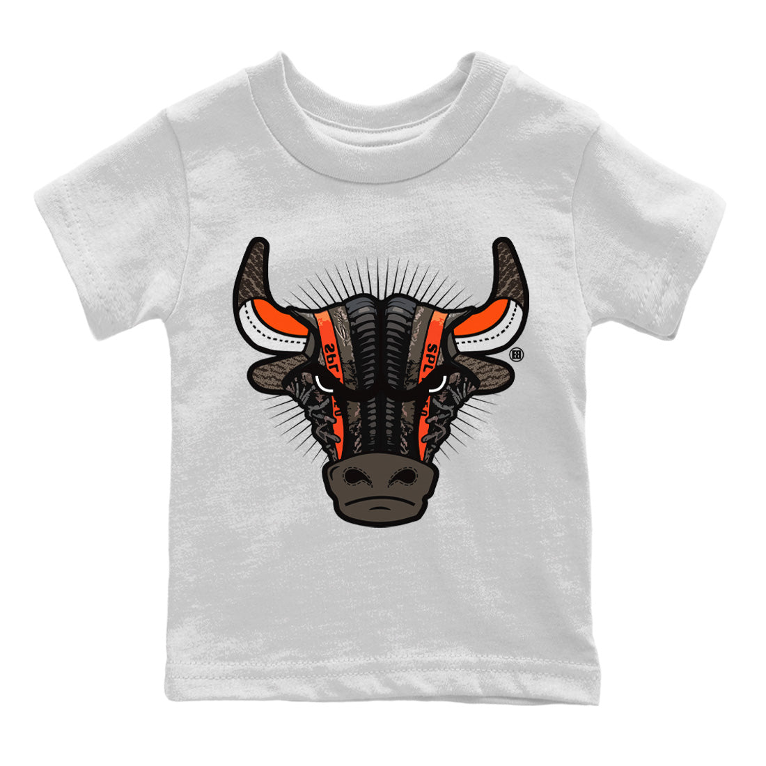 snkmatch Bull Head Kids Tops - Yeezy 350 Carbon Beluga