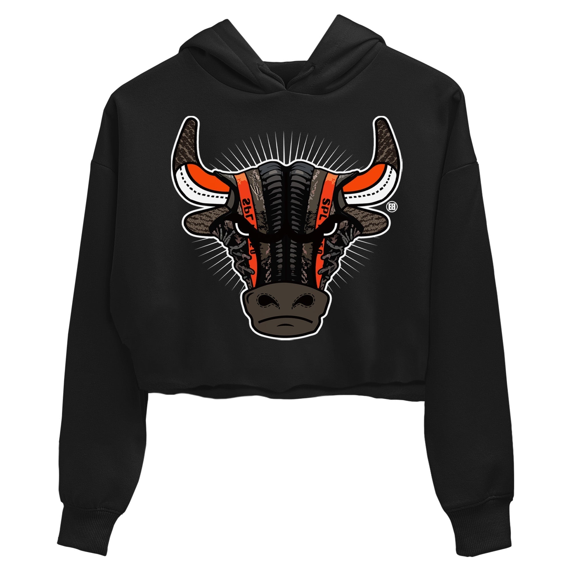 Sneaker Bull Head Women's Tops - Yeezy 350 Carbon Beluga