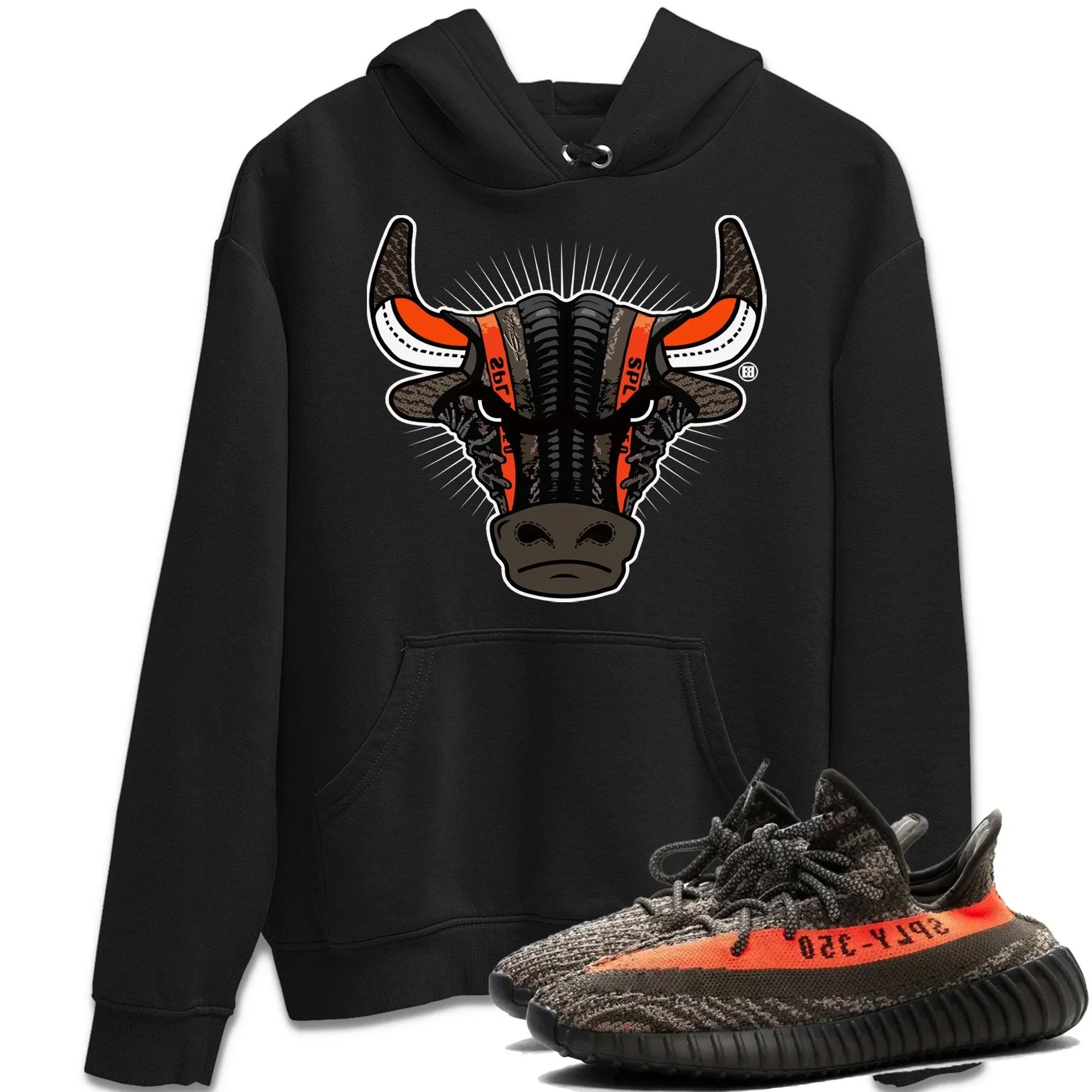 snkmatch Bull Head Unisex Tops - Yeezy 350 Carbon Beluga